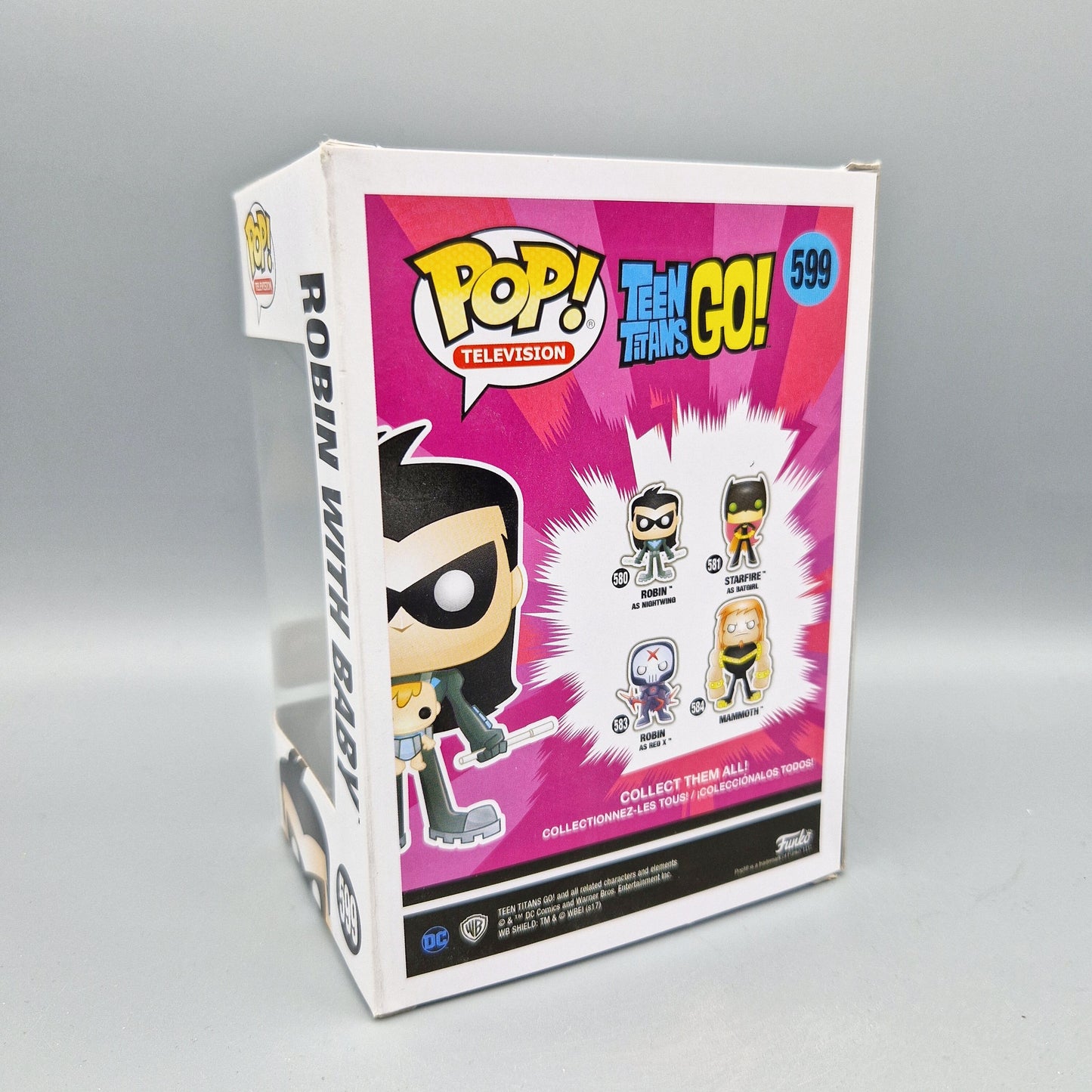 Funko Pop! Television Teen Titans Go! #599 Robin with Baby Exclusive Vinylfigur