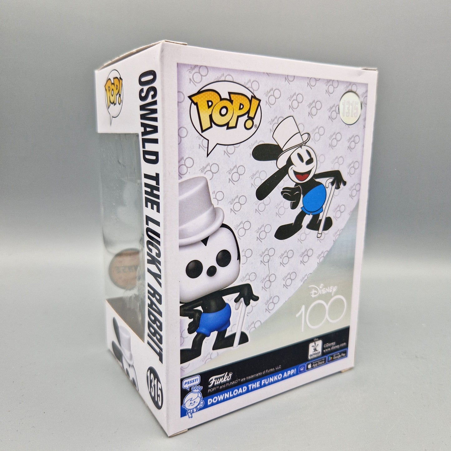 Funko Pop! Disney: 100 Years #1315 Oswald the Lucky Rabbit Chase Vinylfigur