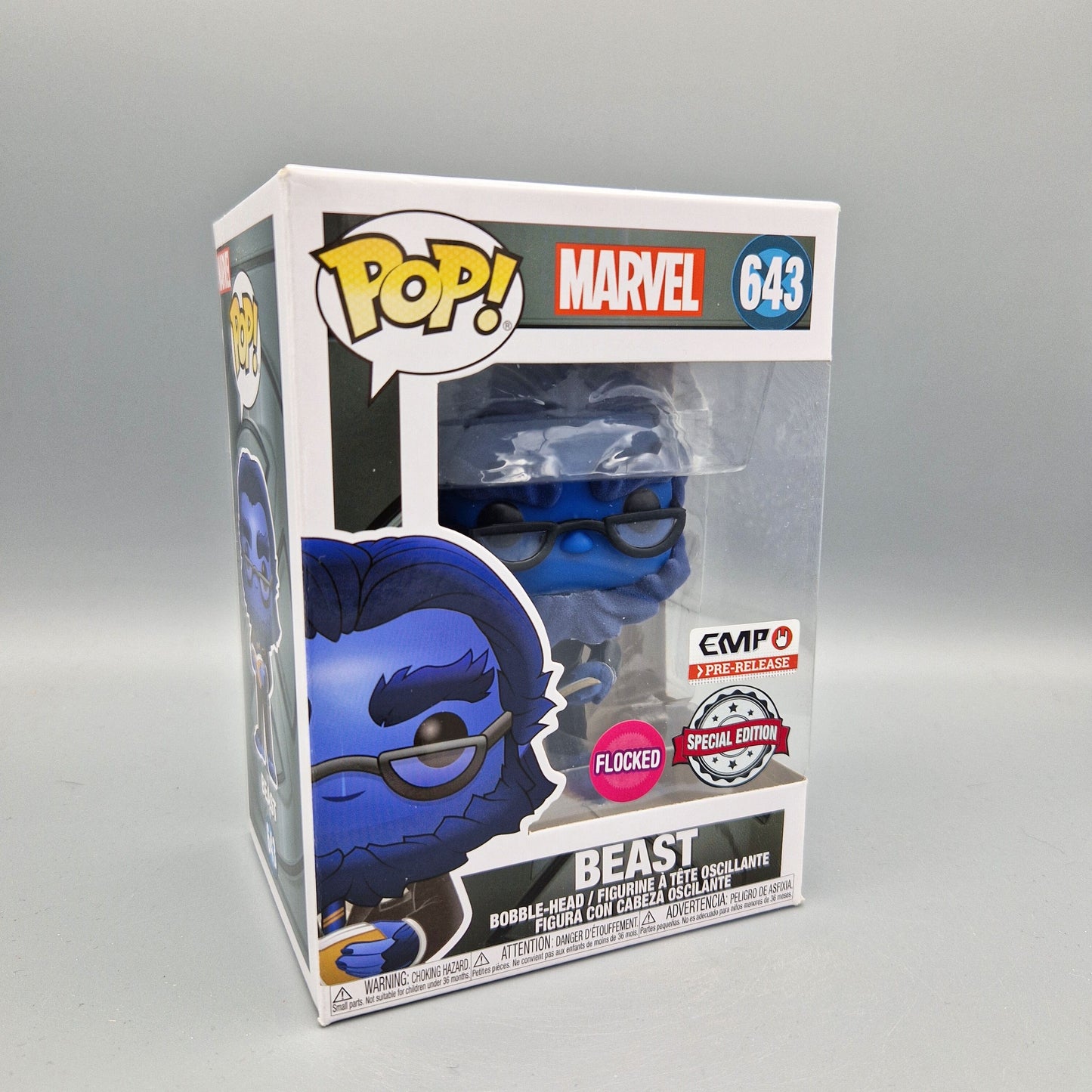 Funko Pop! Marvel	#643 Beast	Flocked	Vinylfigur