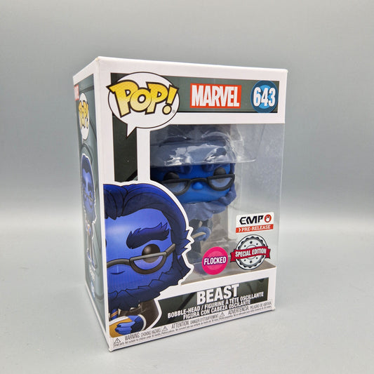 Funko Pop! Marvel	#643 Beast	Flocked	Vinylfigur