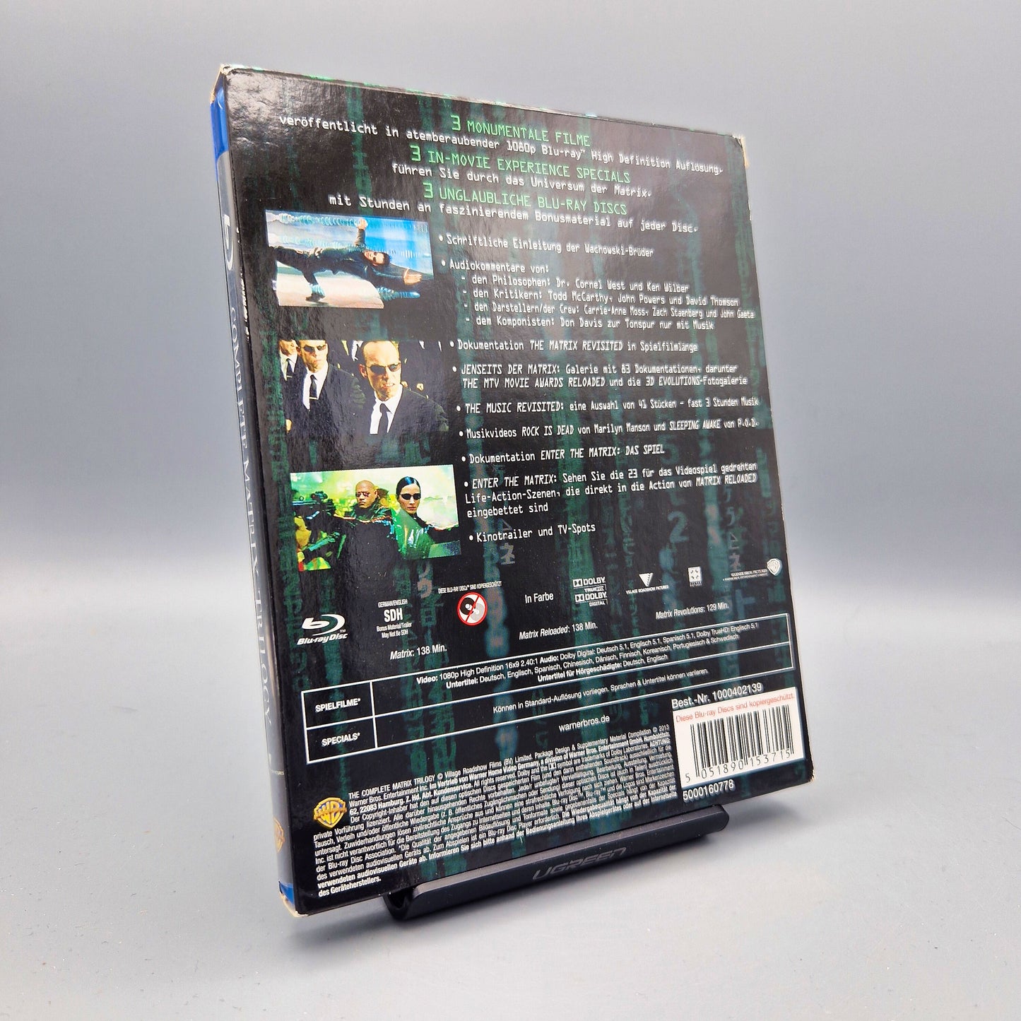 Complete Matrix Trilogy Blu-Ray Filme Zustand: Gut