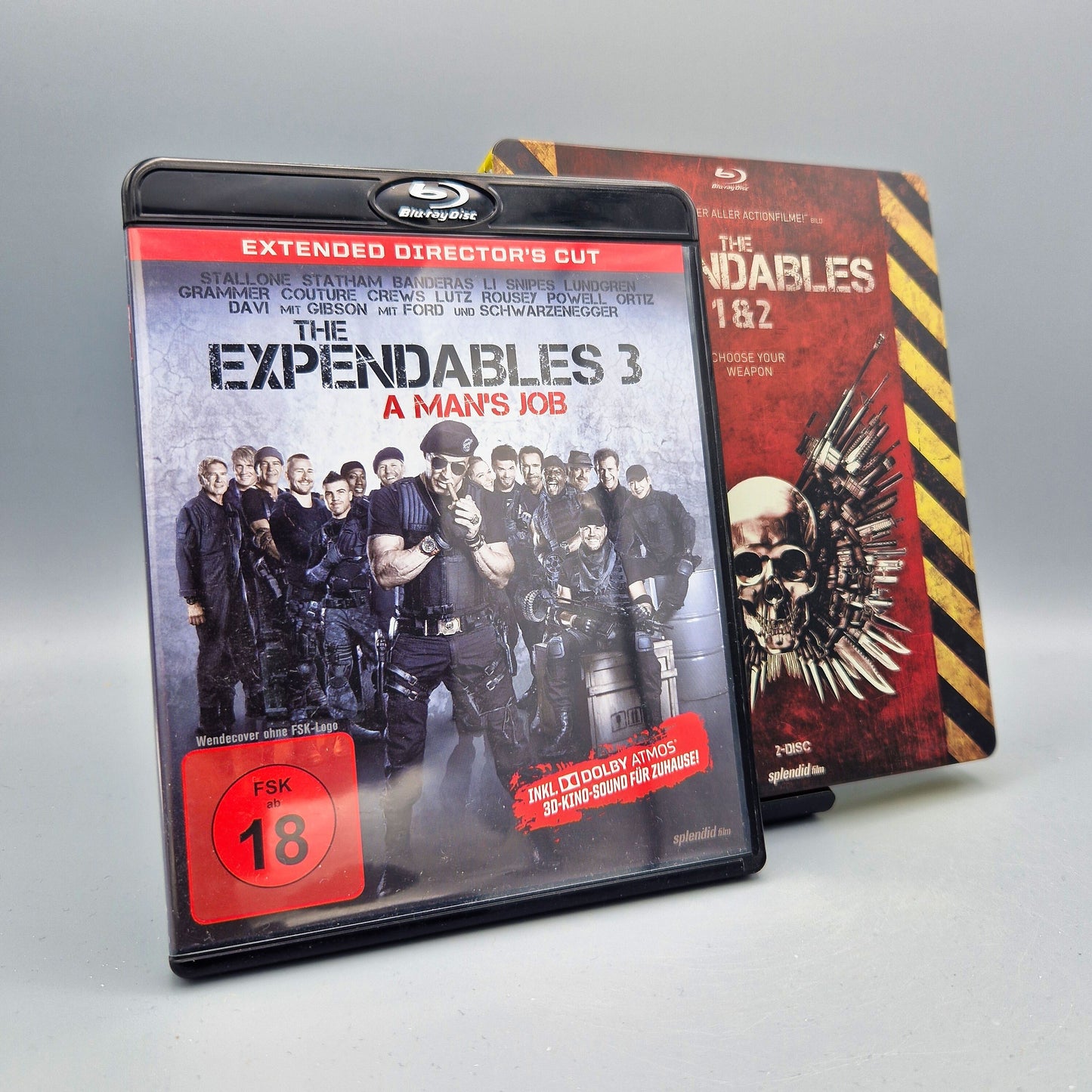 The Expendables 1 & 2 Steelbook + Teil 3 Blu-Ray Filme Zustand: Gut