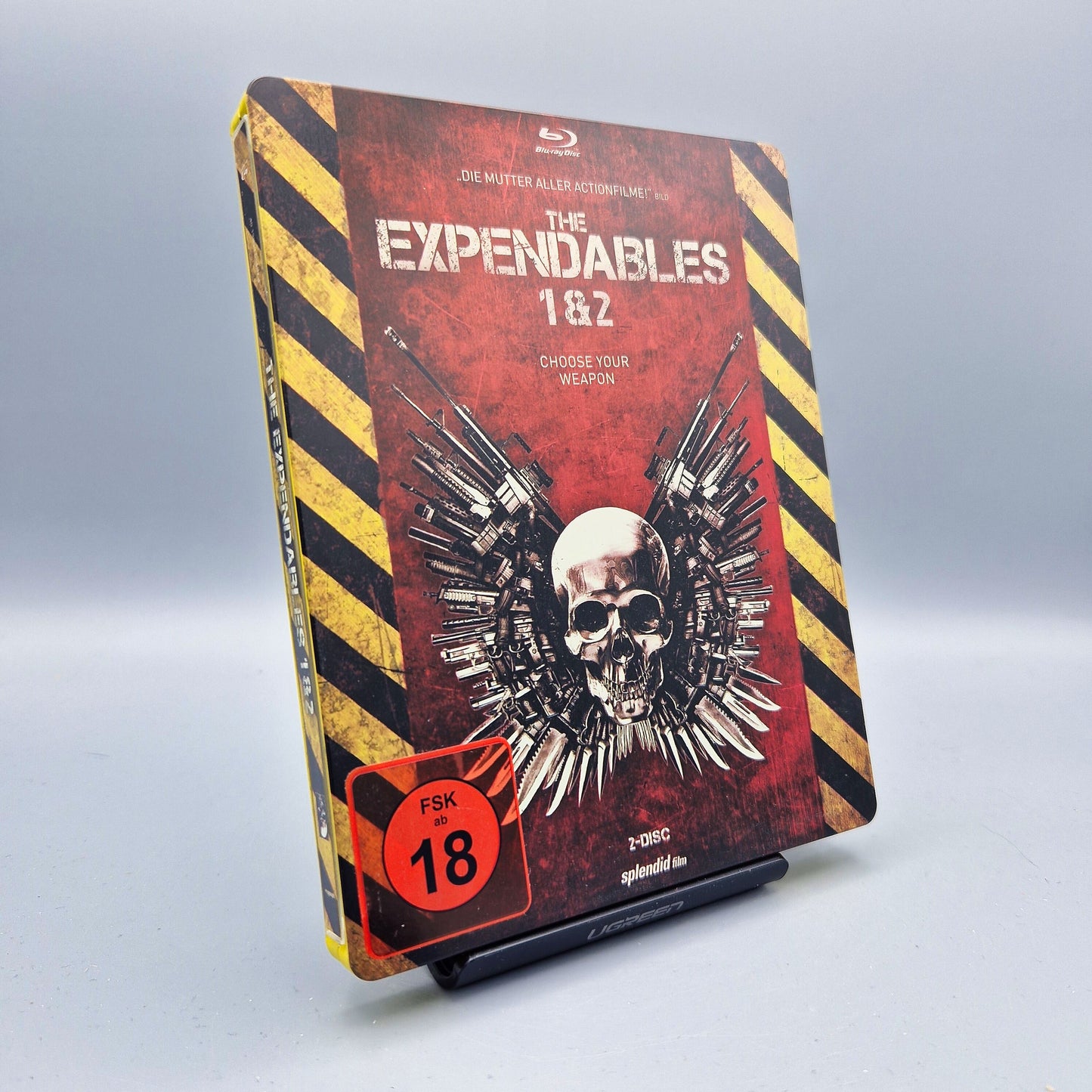 The Expendables 1 & 2 Steelbook + Teil 3 Blu-Ray Filme Zustand: Gut