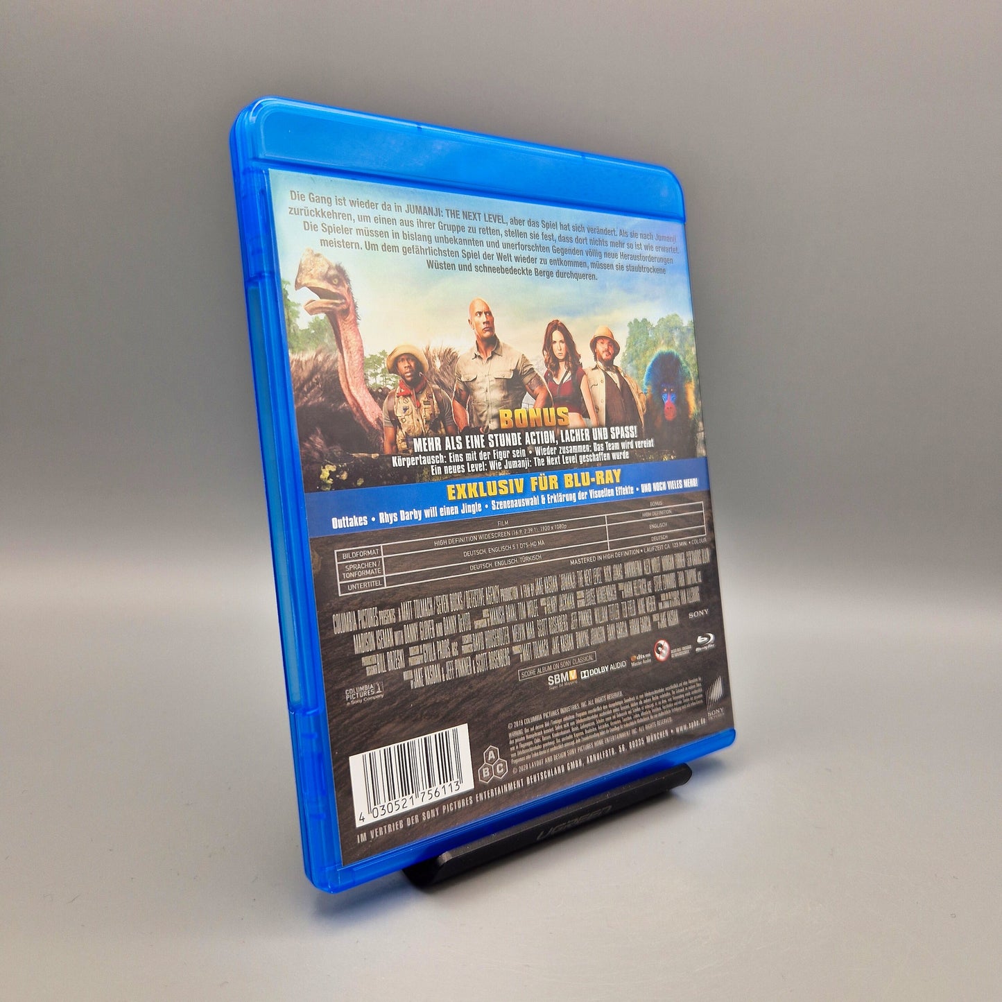 Jumanji: The Next Level Blu-Ray Film mit Dwayne Johnson