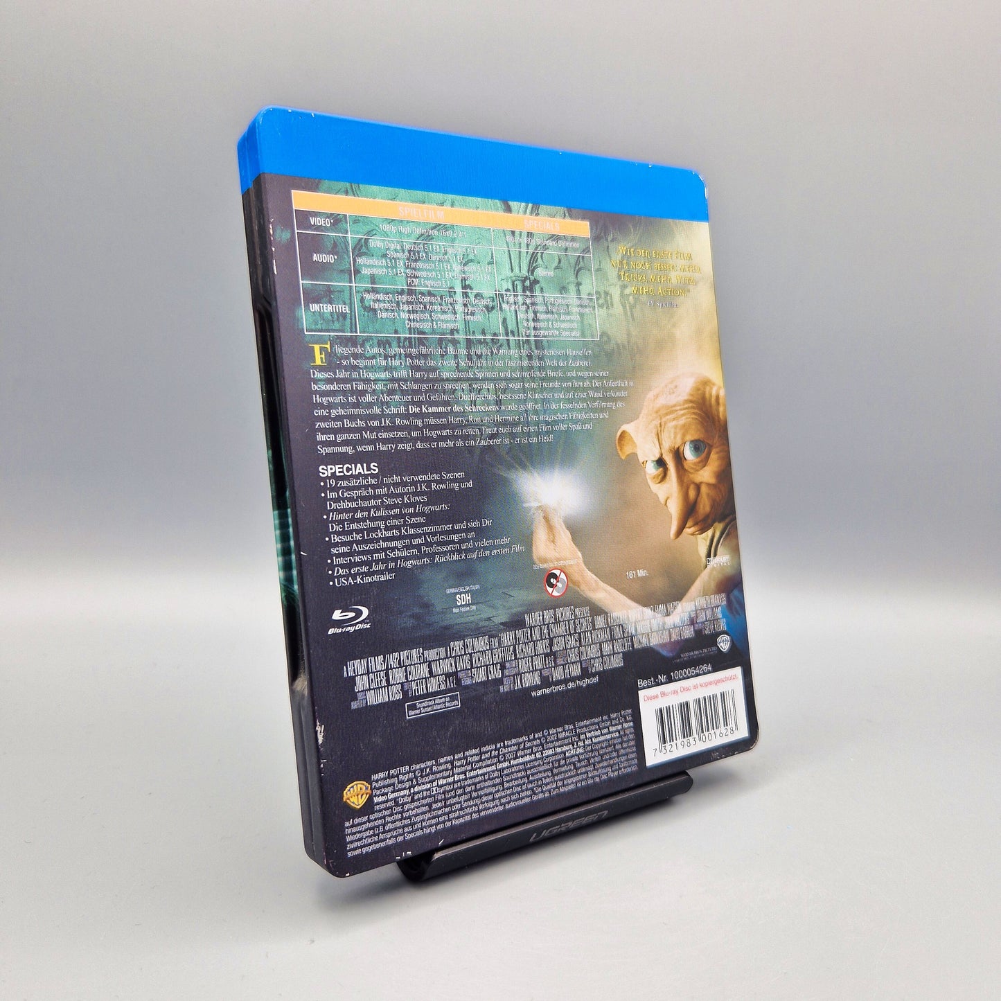 Harry Potter und die Kammer des Schreckens Steelbook Blu-Ray Film Mehrere kleine Dellen und Kratzer