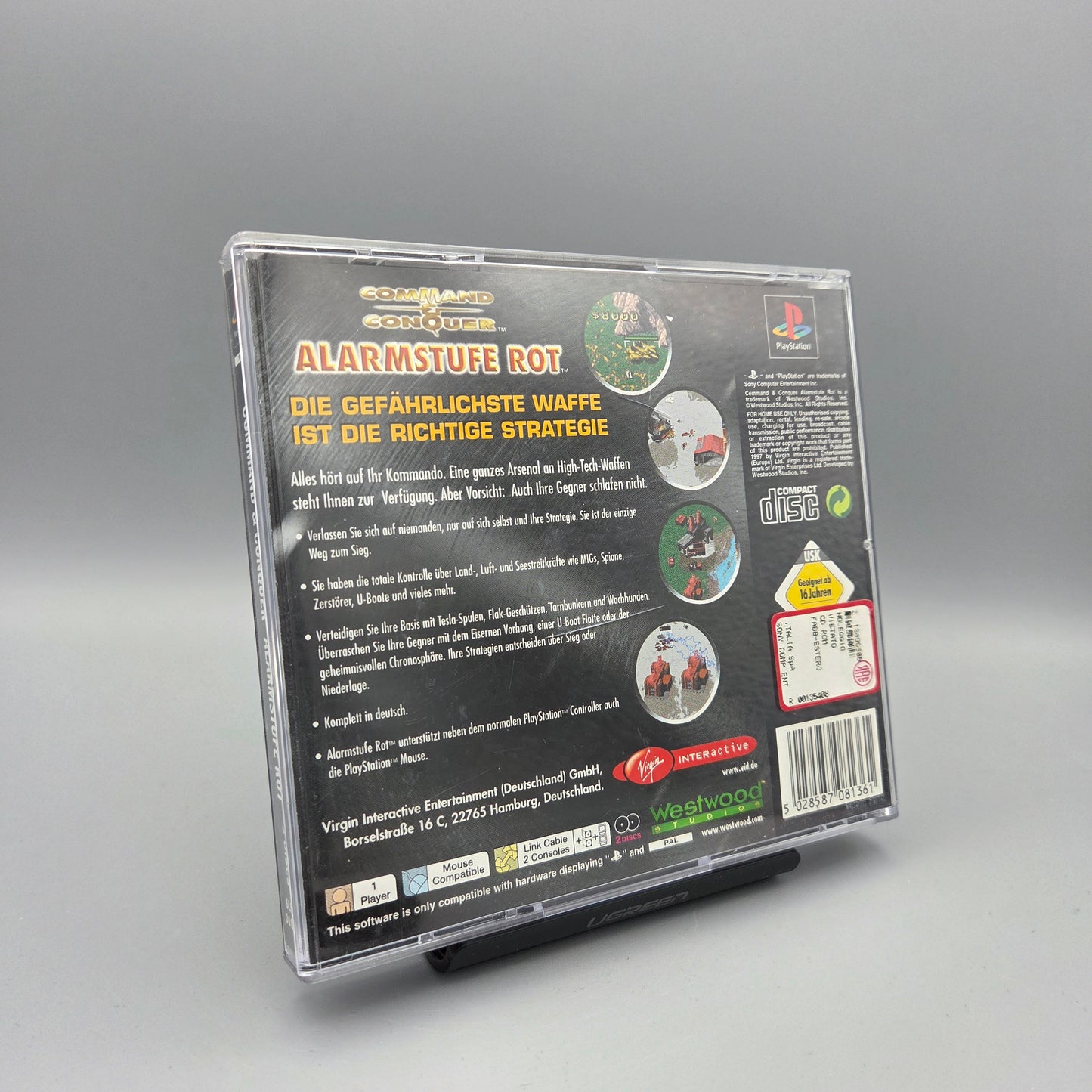 Playstation 1 Spiel: Command & Conquer Alarmstufe Rot