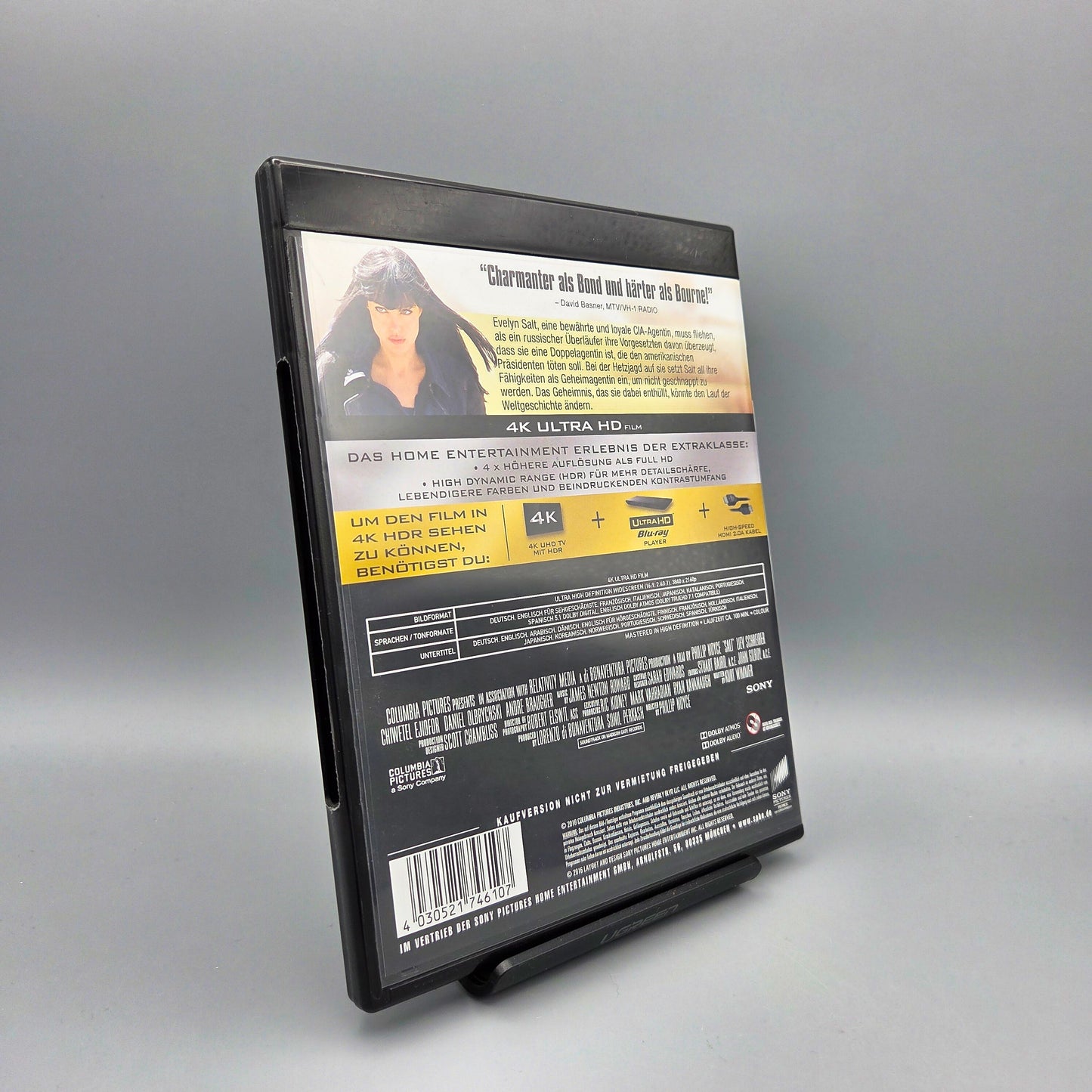 Salt 4K Ultra HD Blu-Ray Film mit Angelina Jolie
