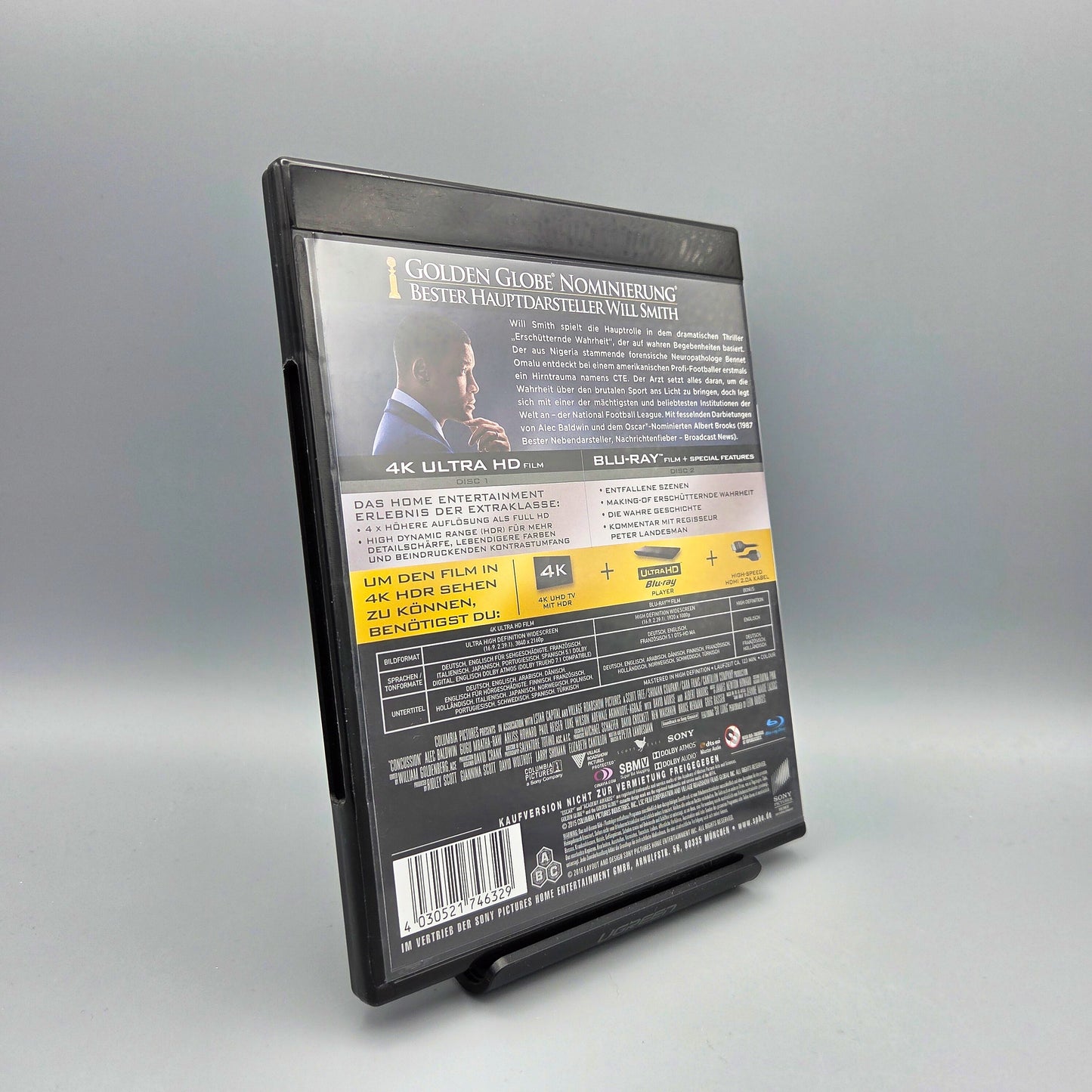Erschütternde Wahrheit 4K Ultra HD nur 4K-Disc enthalten, Bluray-Disc fehlt