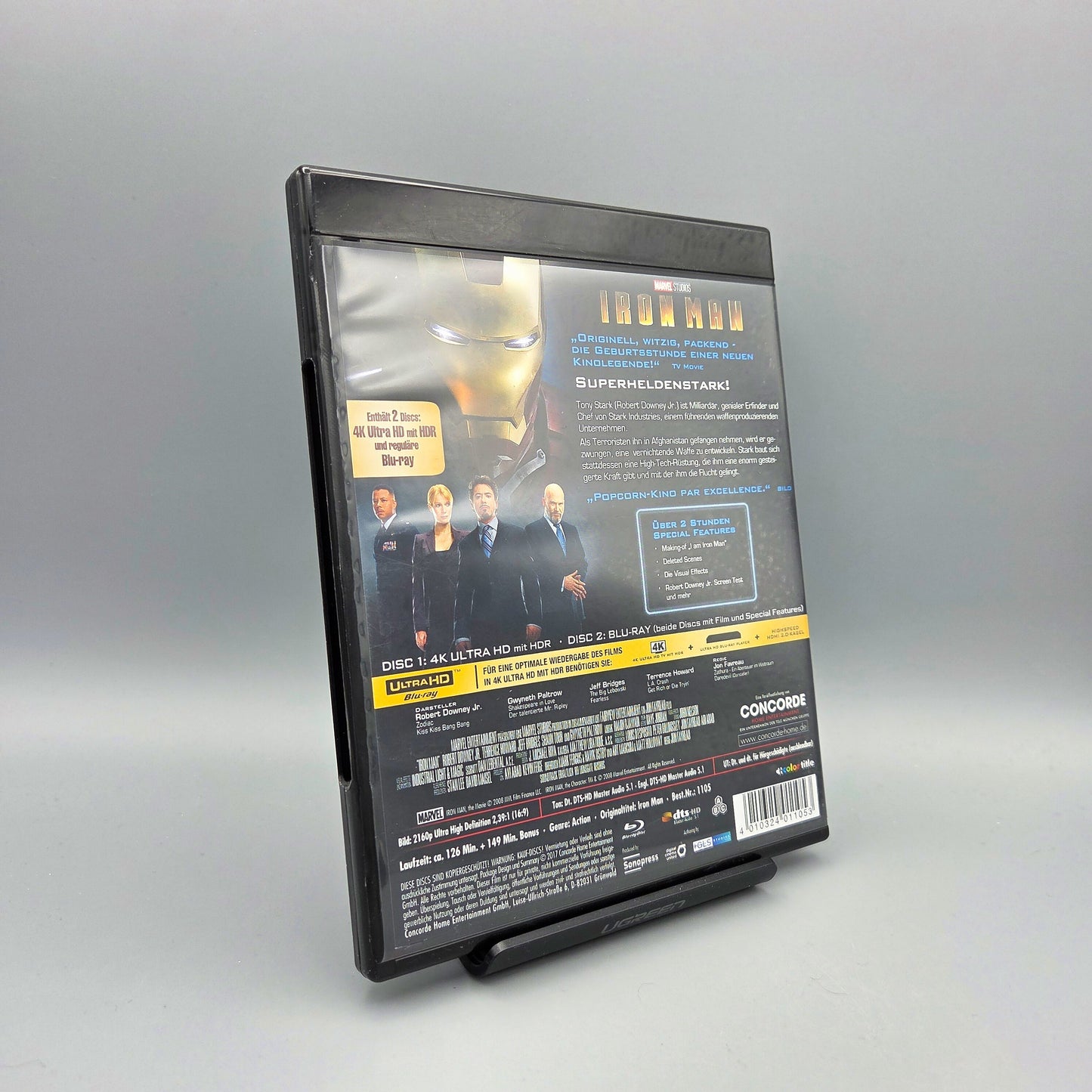 Marvel Iron Man 4K Ultra HD nur 4K-Disc enthalten, Bluray-Disc fehlt