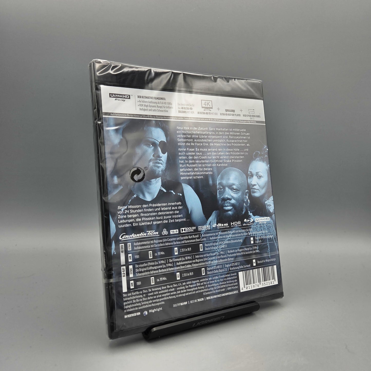 Die Klapperschlange 4K Ultra HD mit Kurt Russell