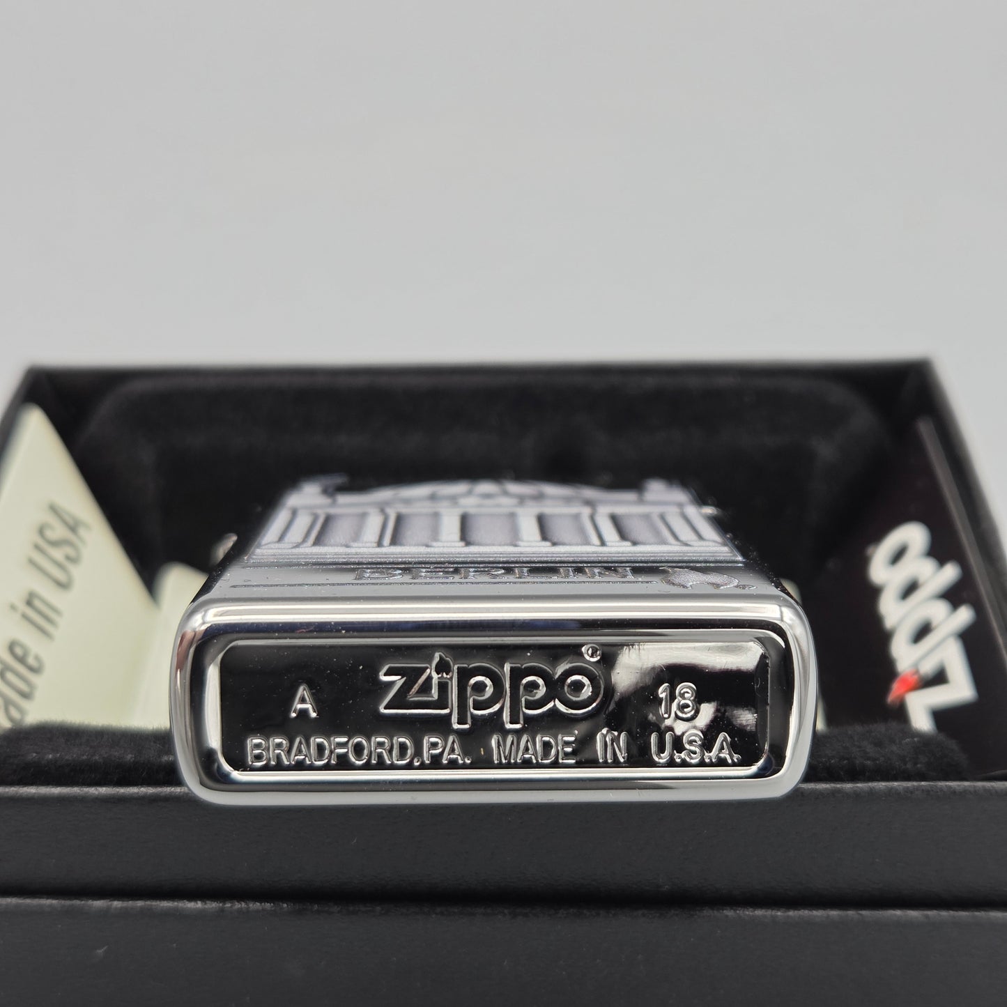Zippo 3. Sondermodell Berlin - Reichstagsgebäude Feuerzeug Lighter - ungezündet, inkl. Schachtel