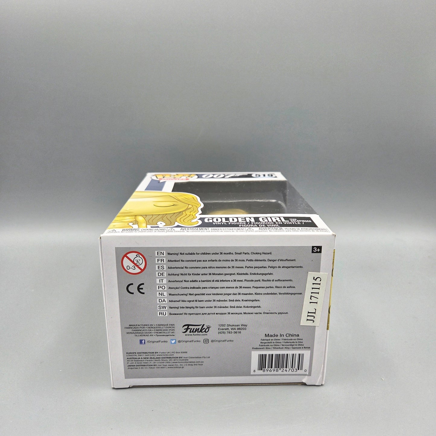 Funko Pop! James Bond 007 #519 Golden Girl from Goldfinger Movies Vinylfigur