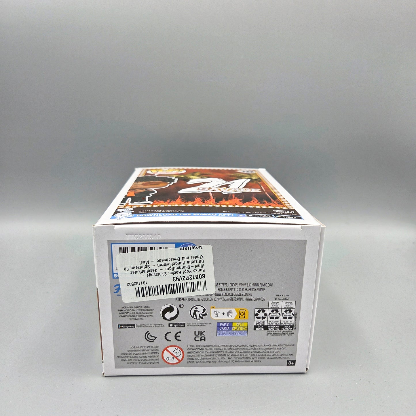 Funko Pop! #322 21 Savage Rocks Vinylfigur