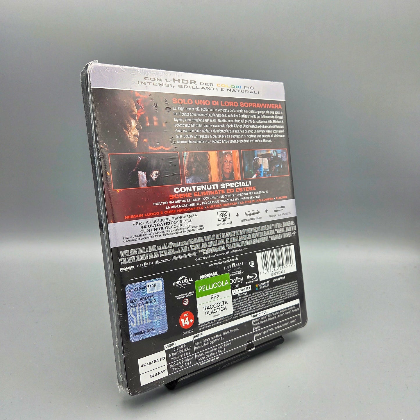 Halloween Ends Steelbook 4K Ultra HD Blu-Ray Film Italienische Ausgabe mit deutschem Ton