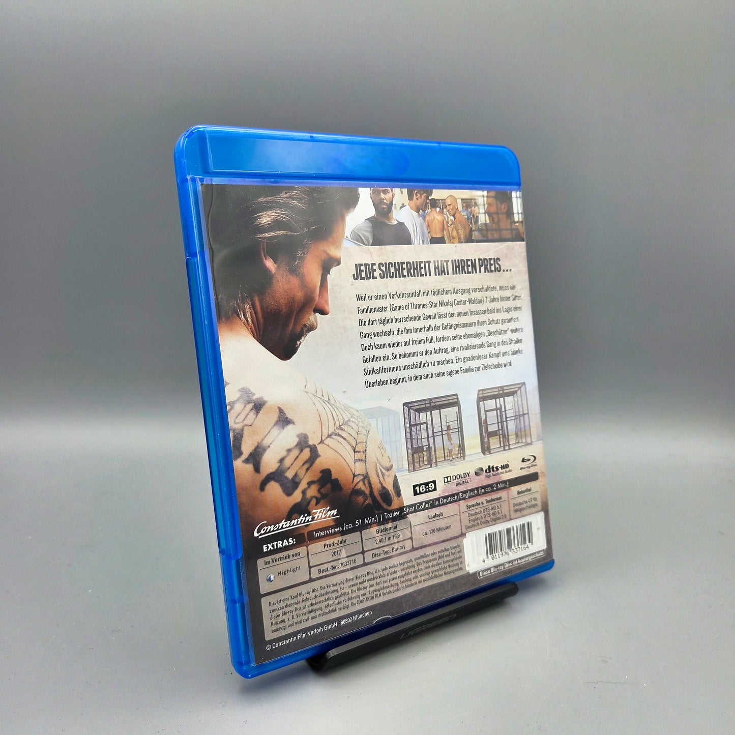 Shot Caller Blu-Ray Film mit Nikolaj Coster-Waldau Zustand: Gut