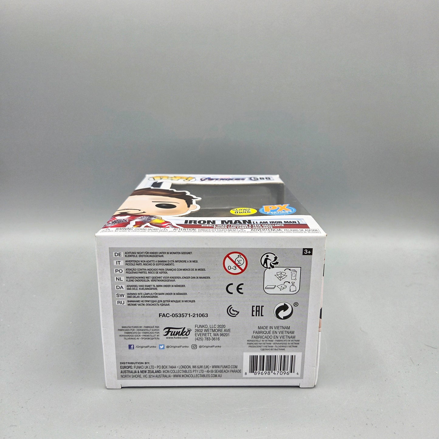 Funko Pop! Avengers - Endgame #580 Iron Man Glows in the Dark Marvel