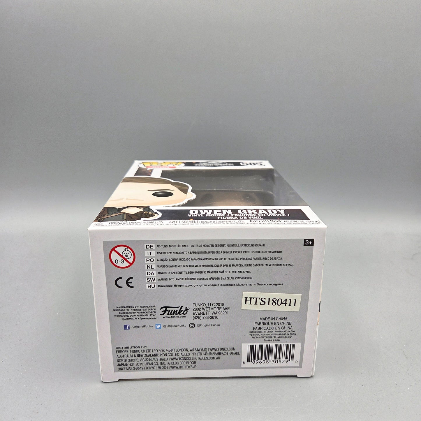 Funko Pop! Jurassic World #585 Owen Grady Movies Vinylfigur
