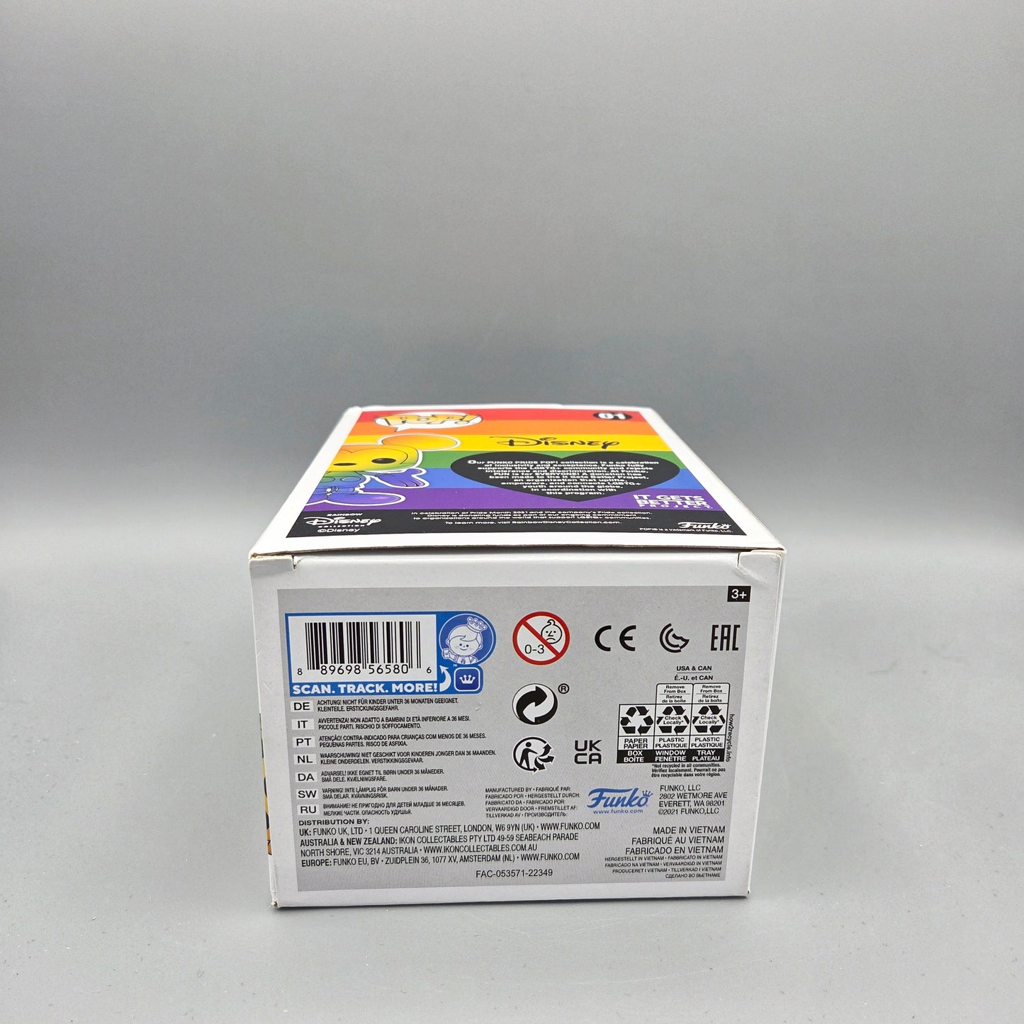 Funko Pop! #01 Mickey Mouse (Rainbow) (Pride) Disney Vinylfigur