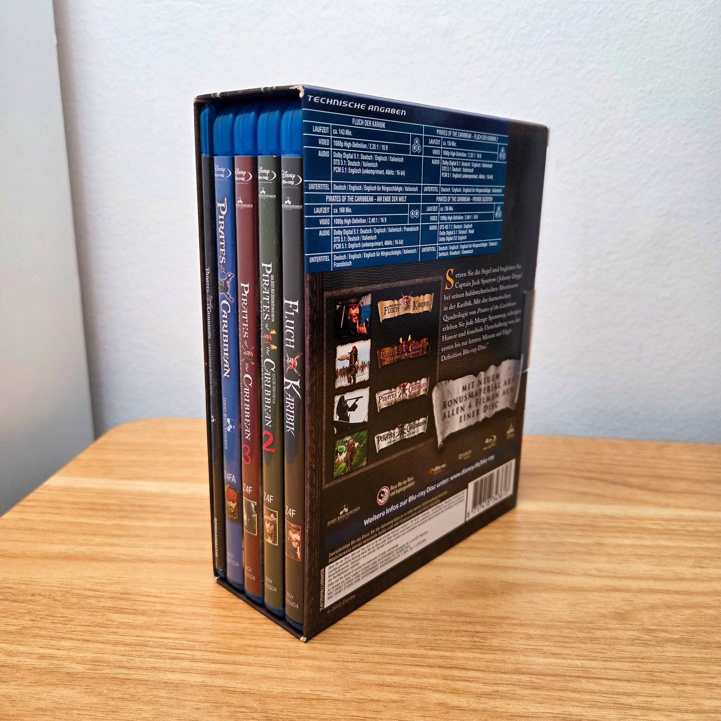 Fluch der Karibik - Die Piraten Quadrologie Blu-Ray Filme