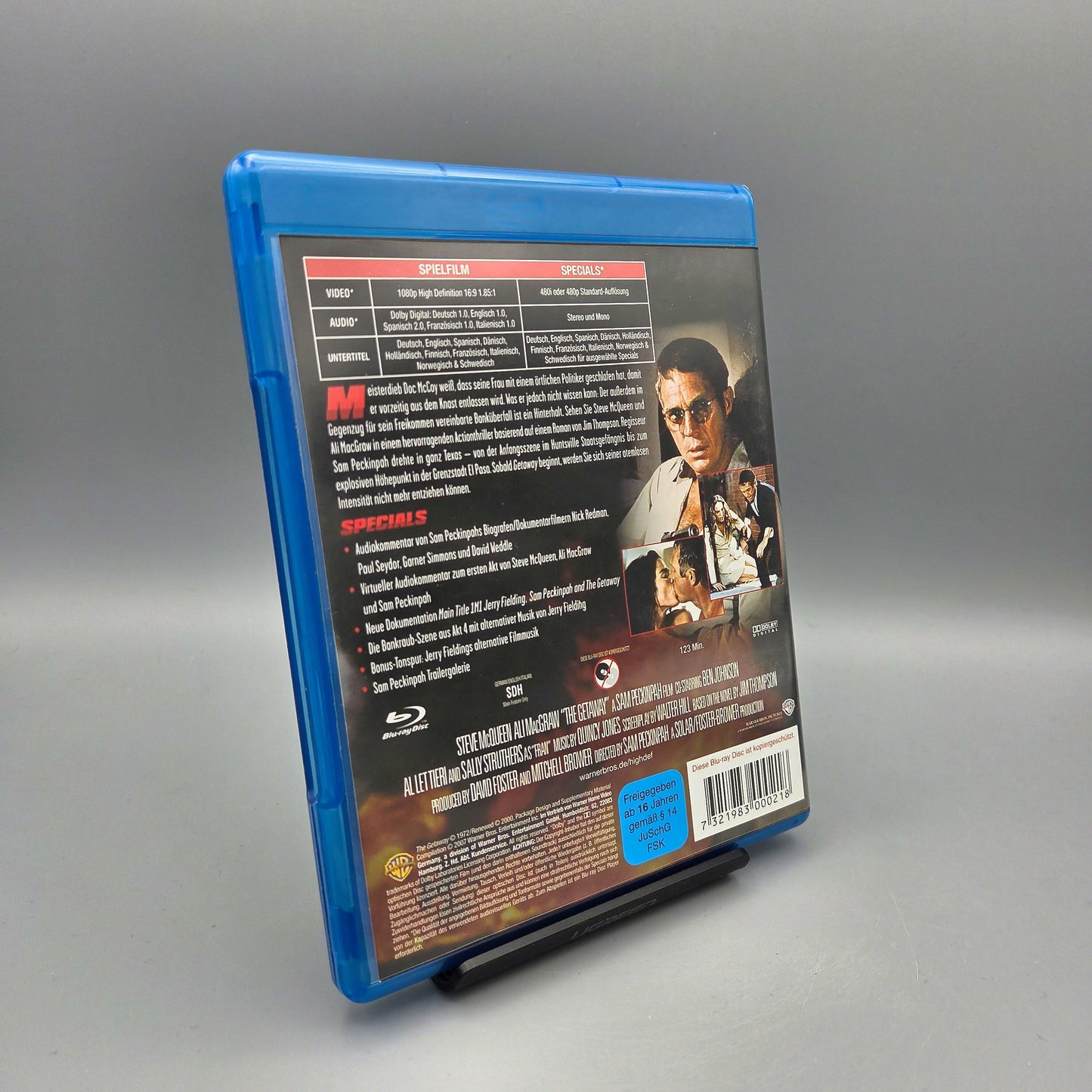 Getaway Blu-Ray Film mit Steve McQueen