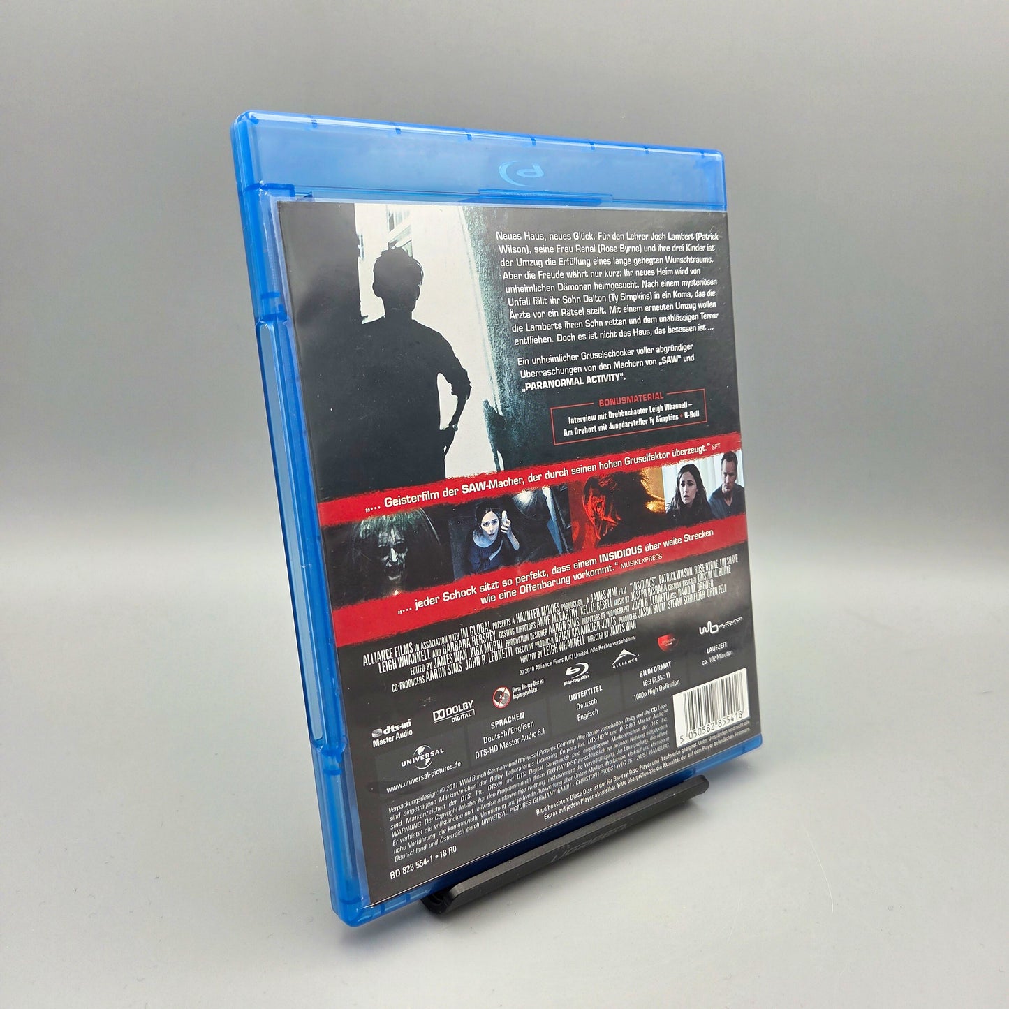 Insidious Blu-Ray Film mit Patrick Wilson