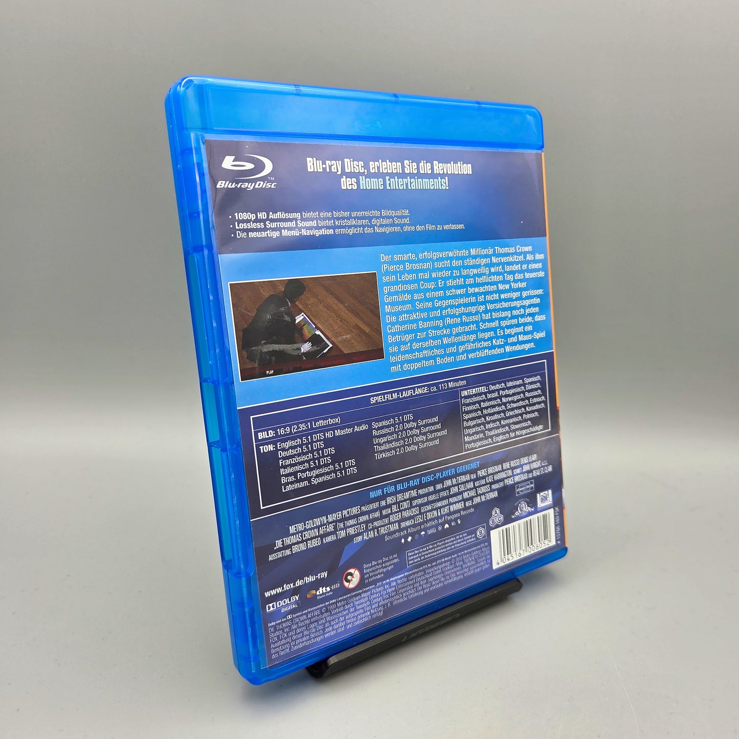 Die Thomas Crown Affäre Blu-Ray Film mit Pierce Brosnan