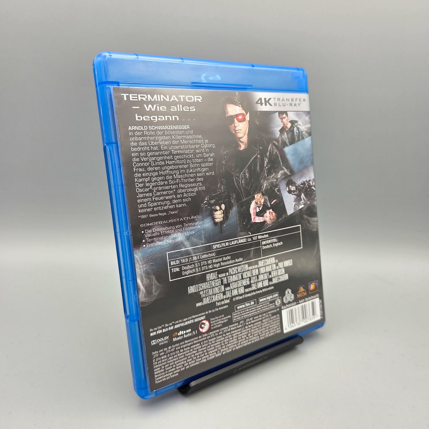 Terminator 4K Transfer Blu-Ray Film mit Arnold Schwarzenegger