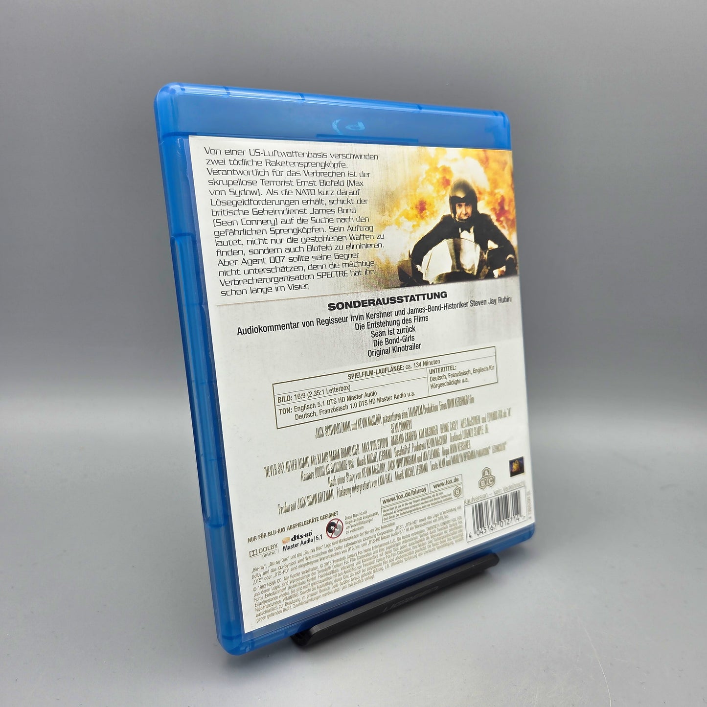 Sag niemals nie Blu-Ray Film mit Sean Connery