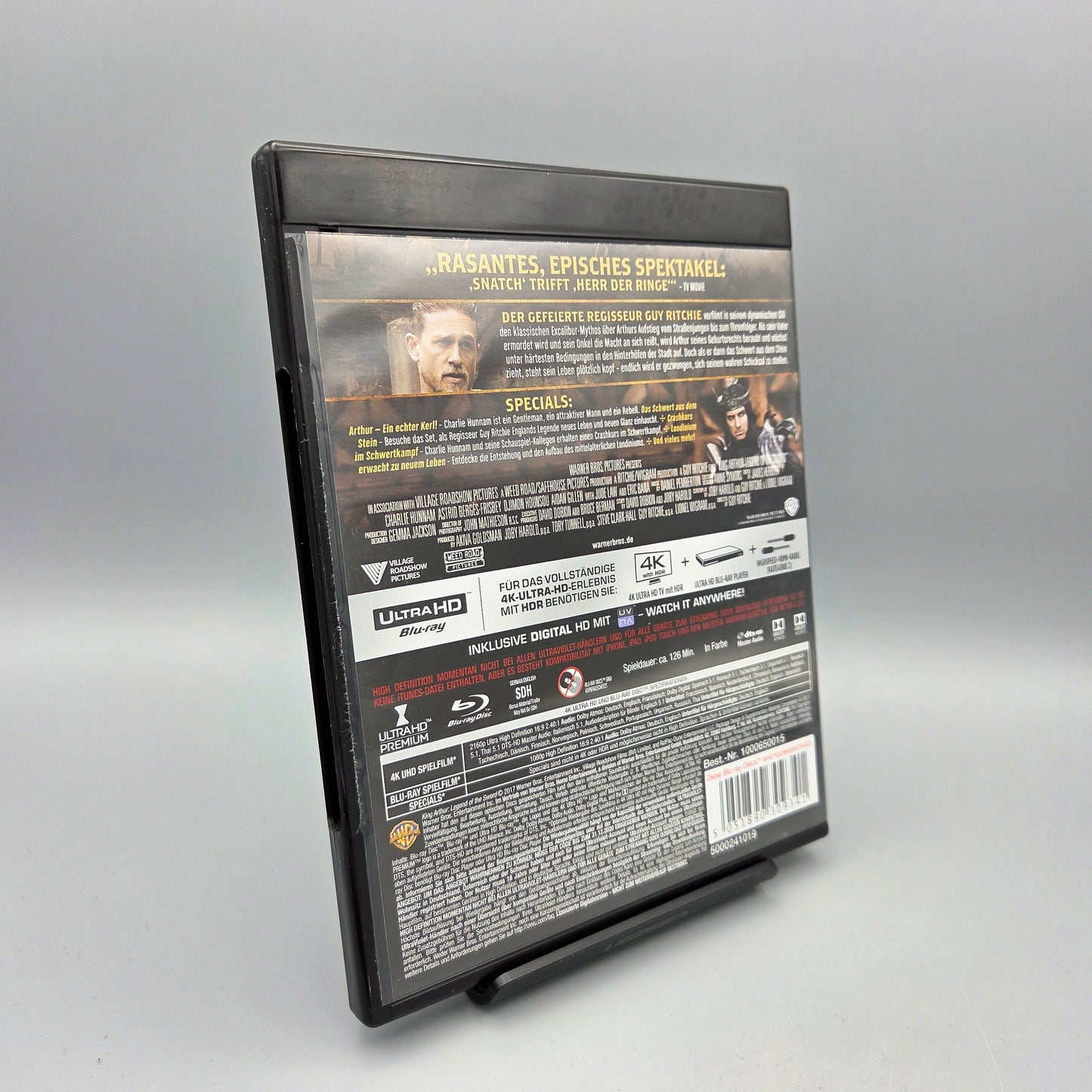 King Arthur 4K Ultra HD Blu-Ray Film nur 4K-Disc enthalten, Bluray-Disc fehlt