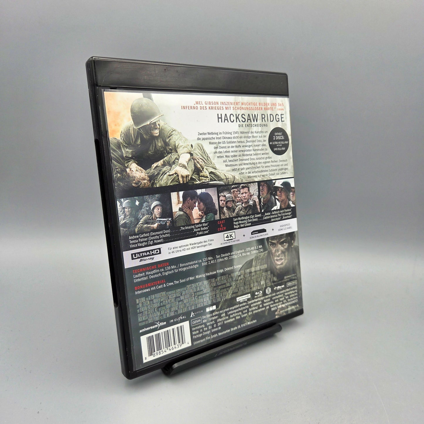 Hacksaw Ridge - Die Entscheidung 4K Ultra HD Blu-Ray Film
