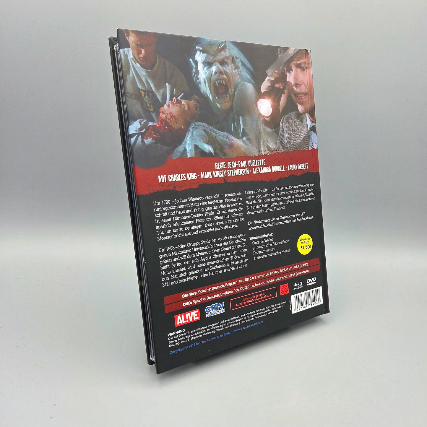 The White Monster Mediabook Blu-Ray Film Cover A