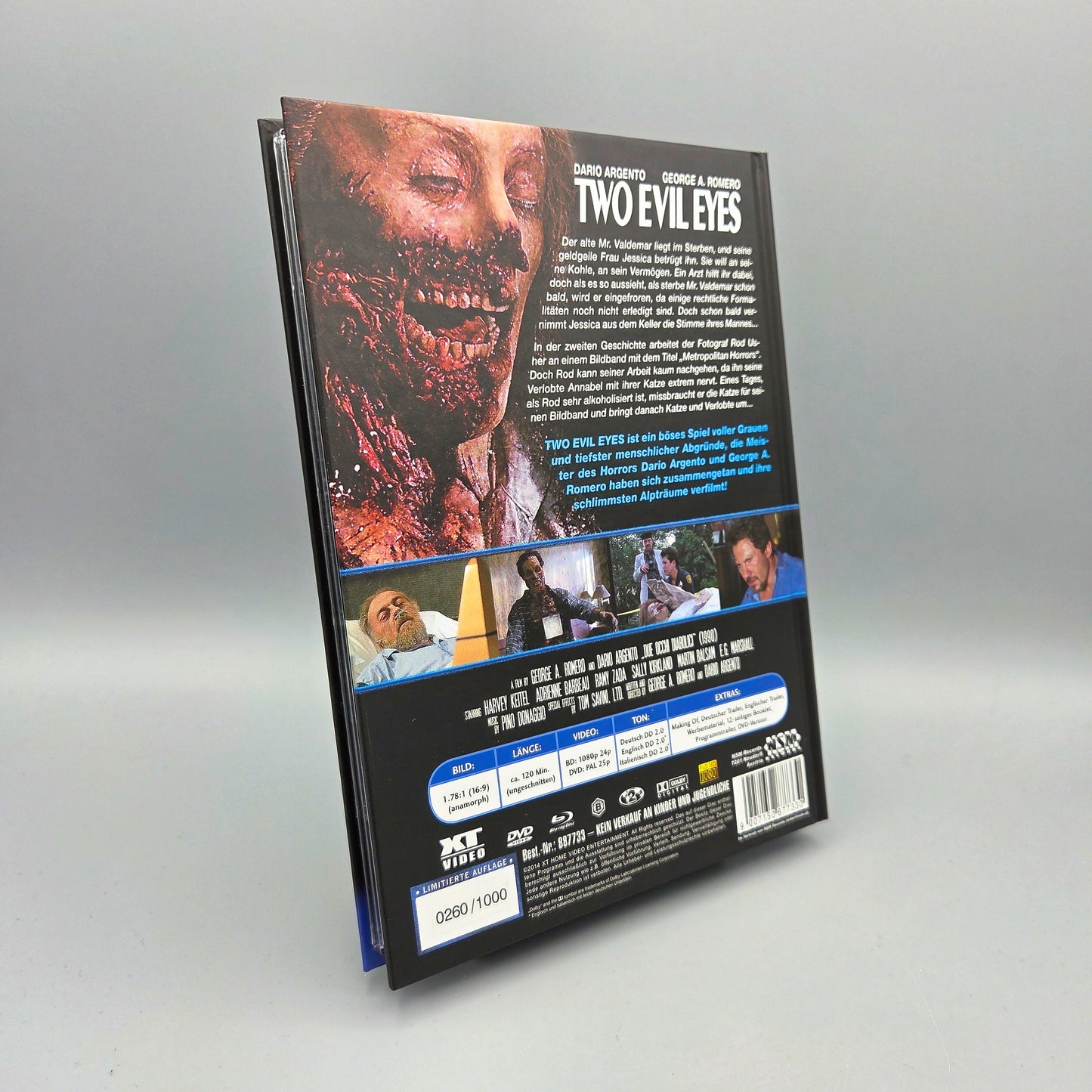 Two Evil Eyes Mediabook Blu-Ray Film Cover B