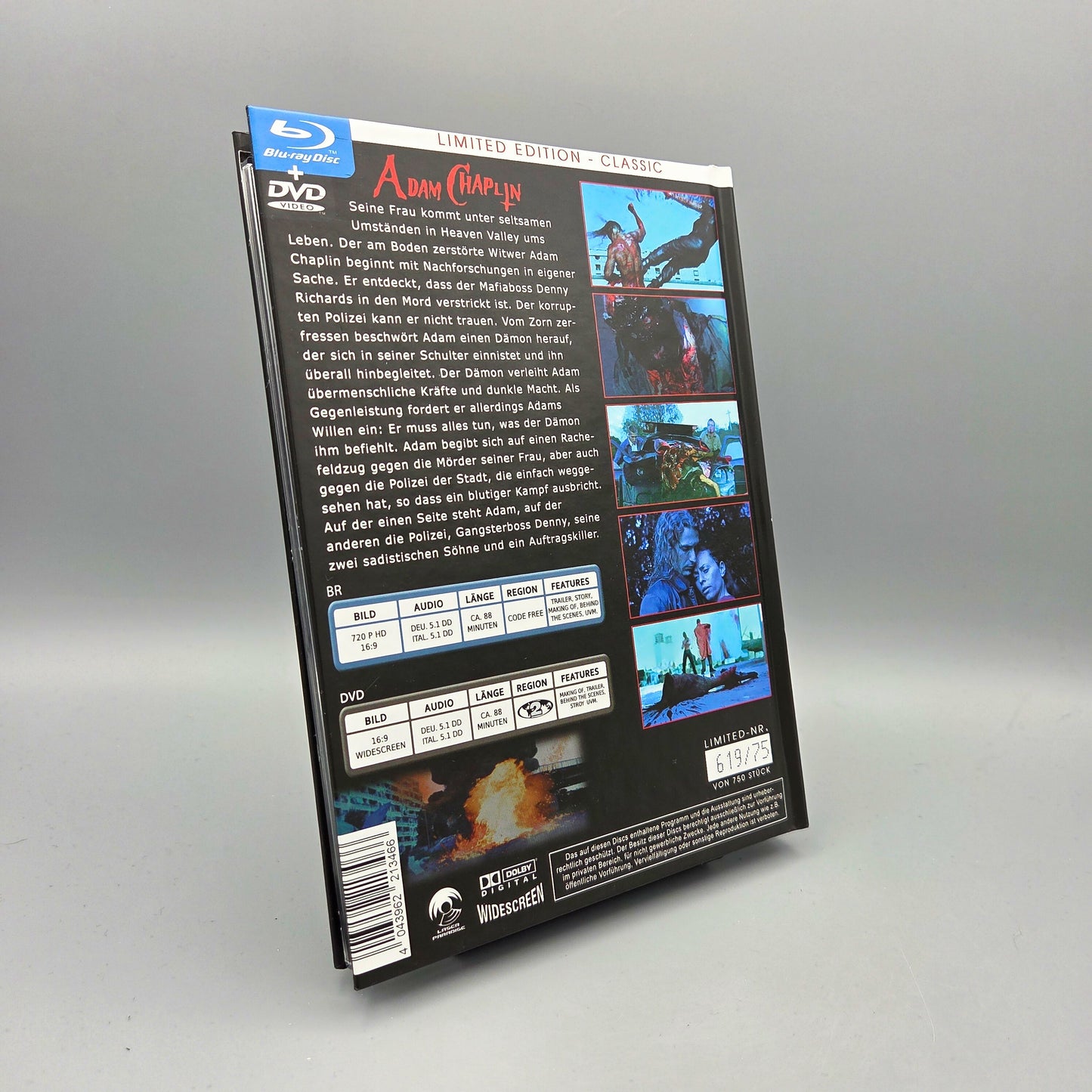 Adam Chaplin Mediabook Blu-Ray Film Extended Edition