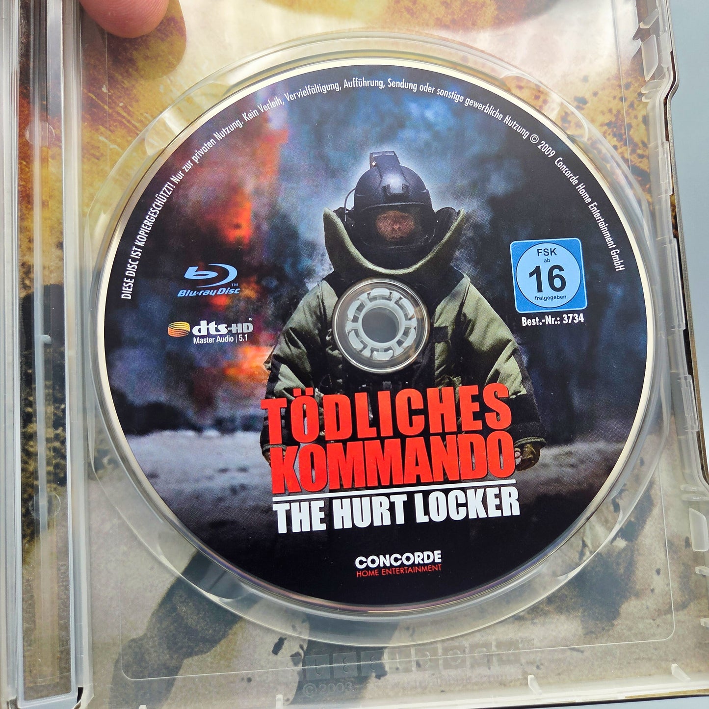 The Hurt Locker (Tödliches Kommando) Steelbook Blu-Ray Film Englische Ausgabe mit deutscher Disc