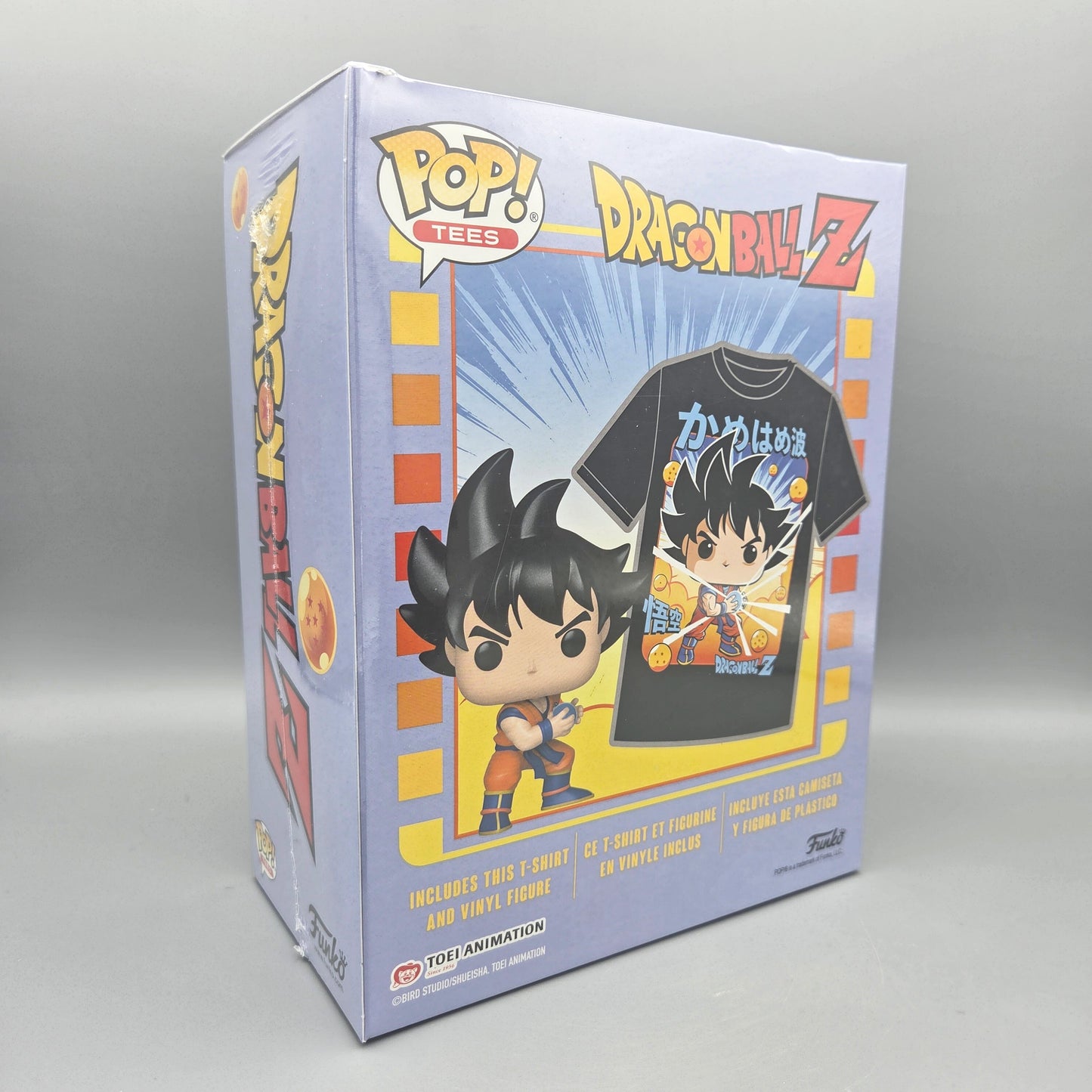 Funko Pop! Dragonball Z Kamehameha Vinylfigur & T-Shirt Gr. L Tees 100% Baumwolle