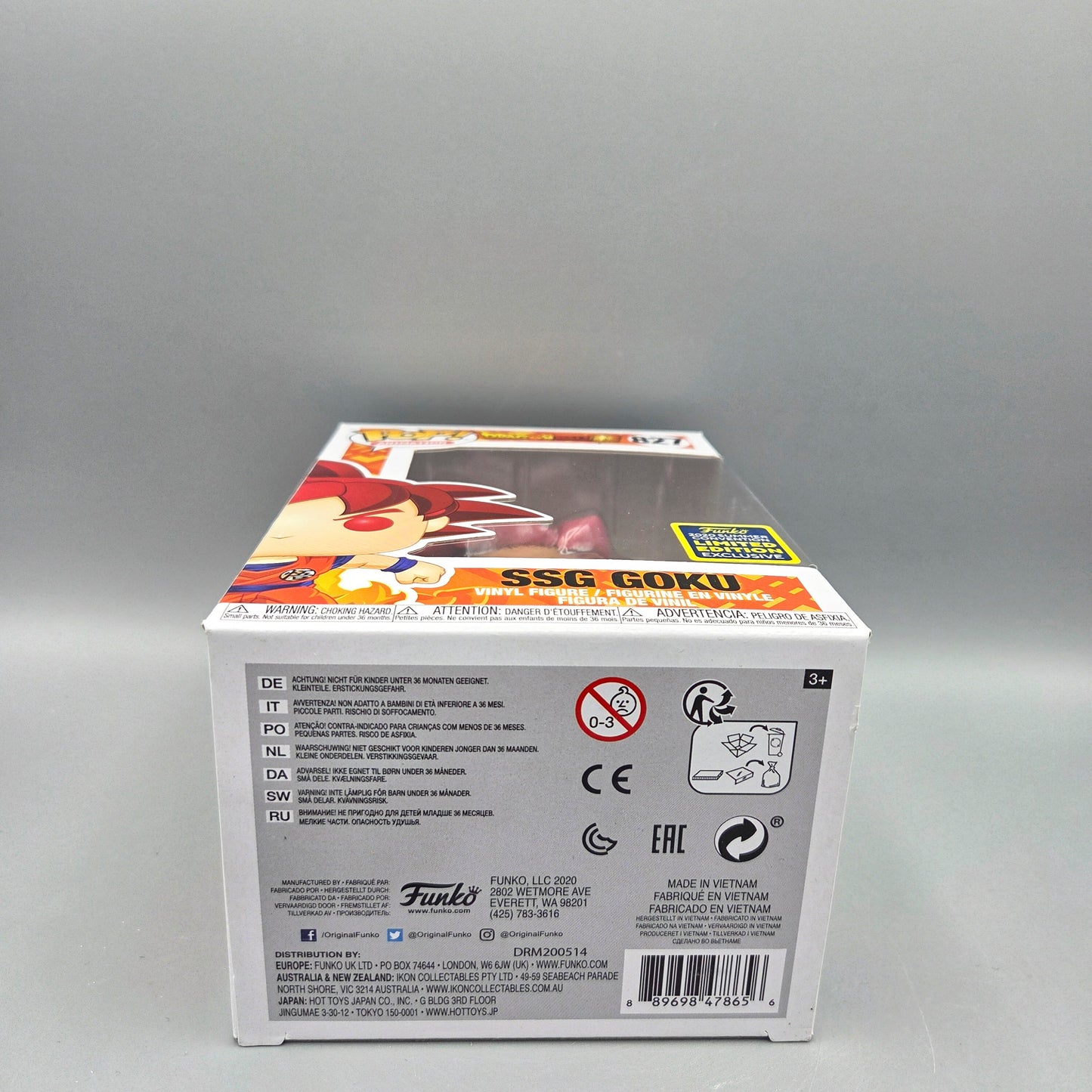 Funko Pop! Dragon Ball Super #827 SSG Goku 2020 Summer Convention Animation Vinylfigur