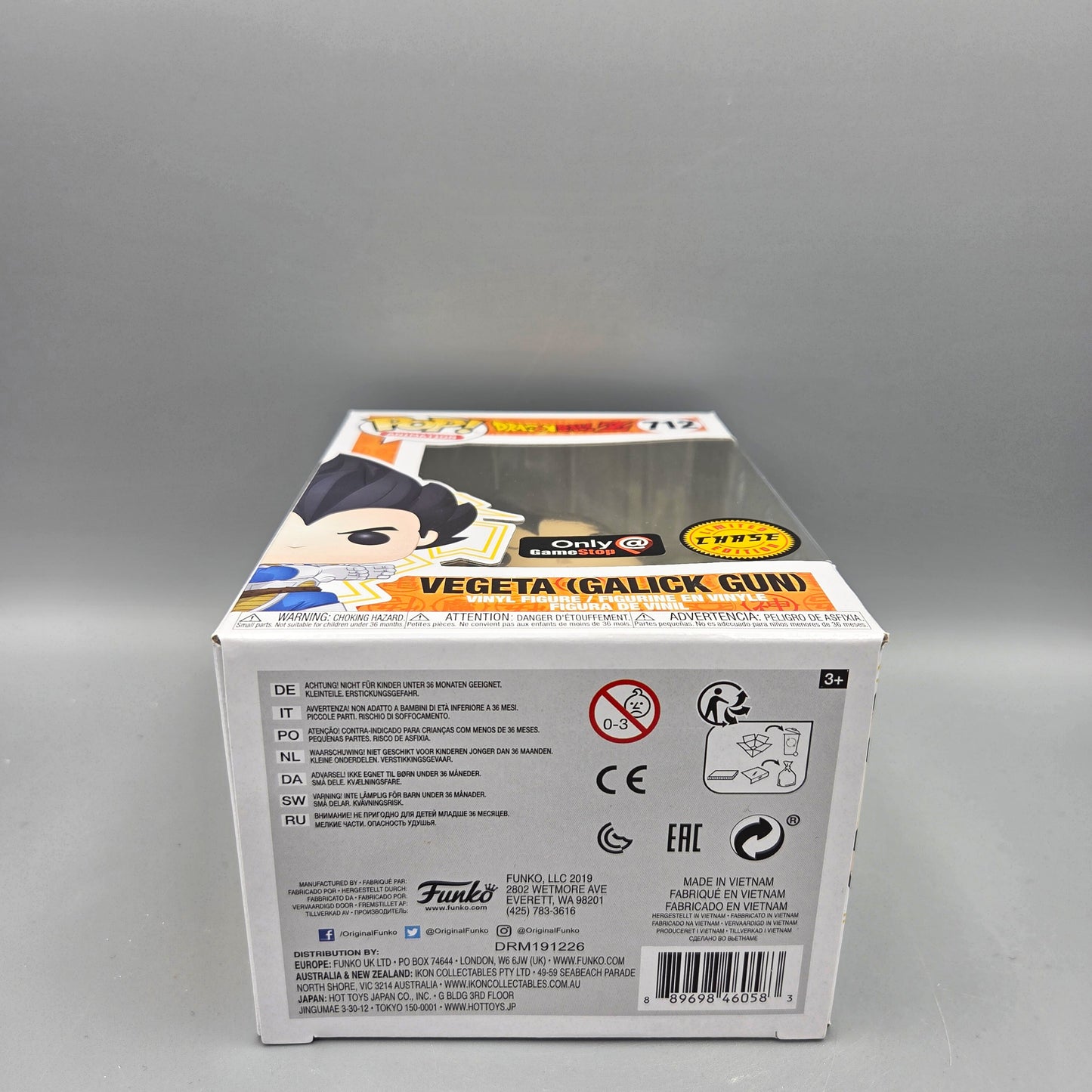 Funko Pop! Dragon Ball Z #712 Vegeta (Galick Gun) Chase Animation Vinylfigur