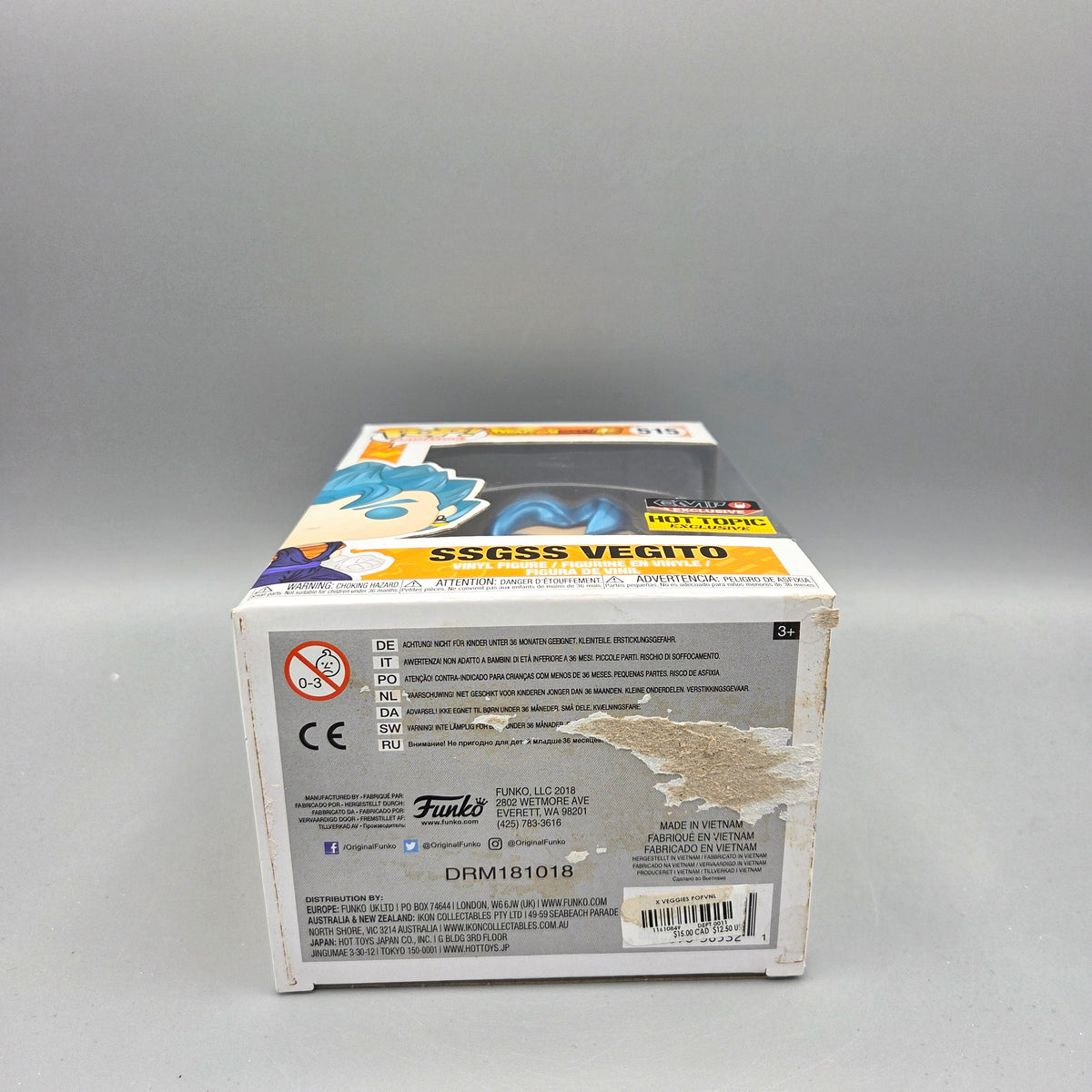 Funko Pop! Dragon Ball Super #515 SSGSS Vegito (Metallic) Exclusive Animation Vinylfigur