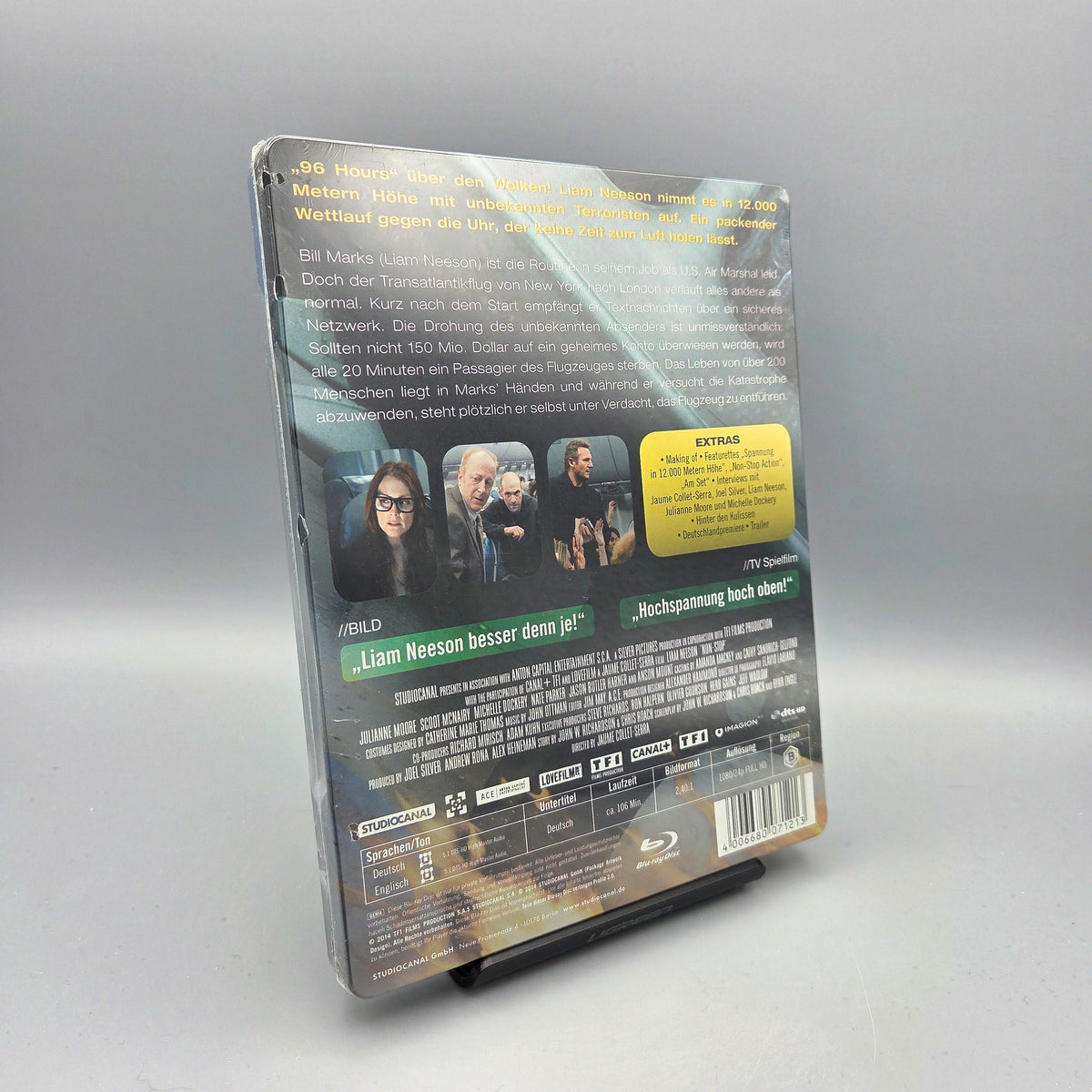 Non-Stop Steelbook Blu-Ray Film mit Liam Neeson Zustand: Neu