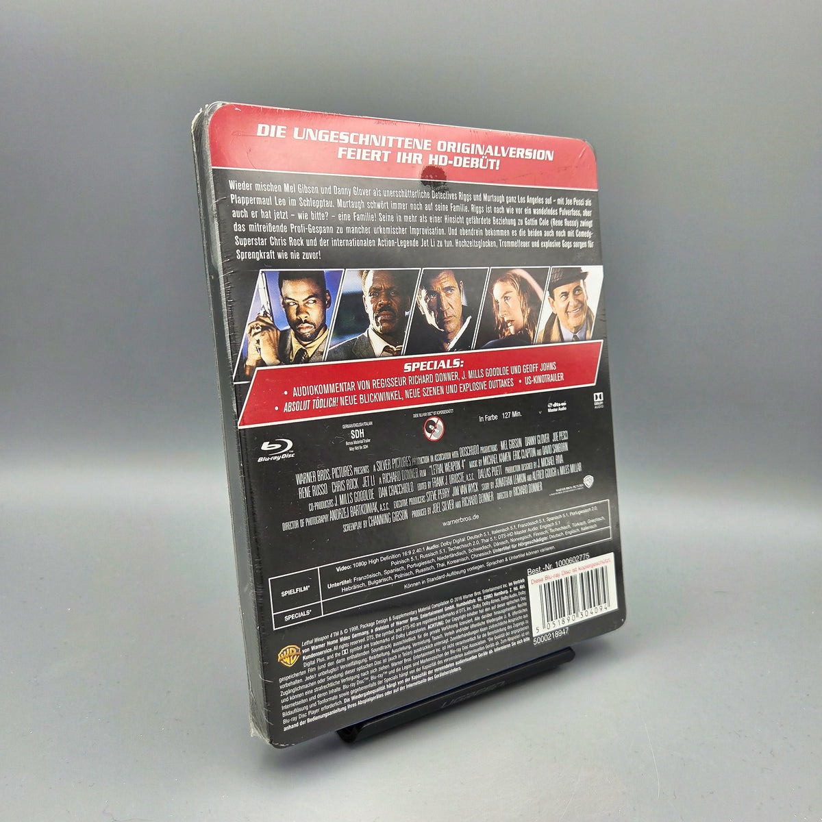 Lethal Weapon 4 Steelbook Blu-Ray Film mit Mel Gibson Zustand: Neu
