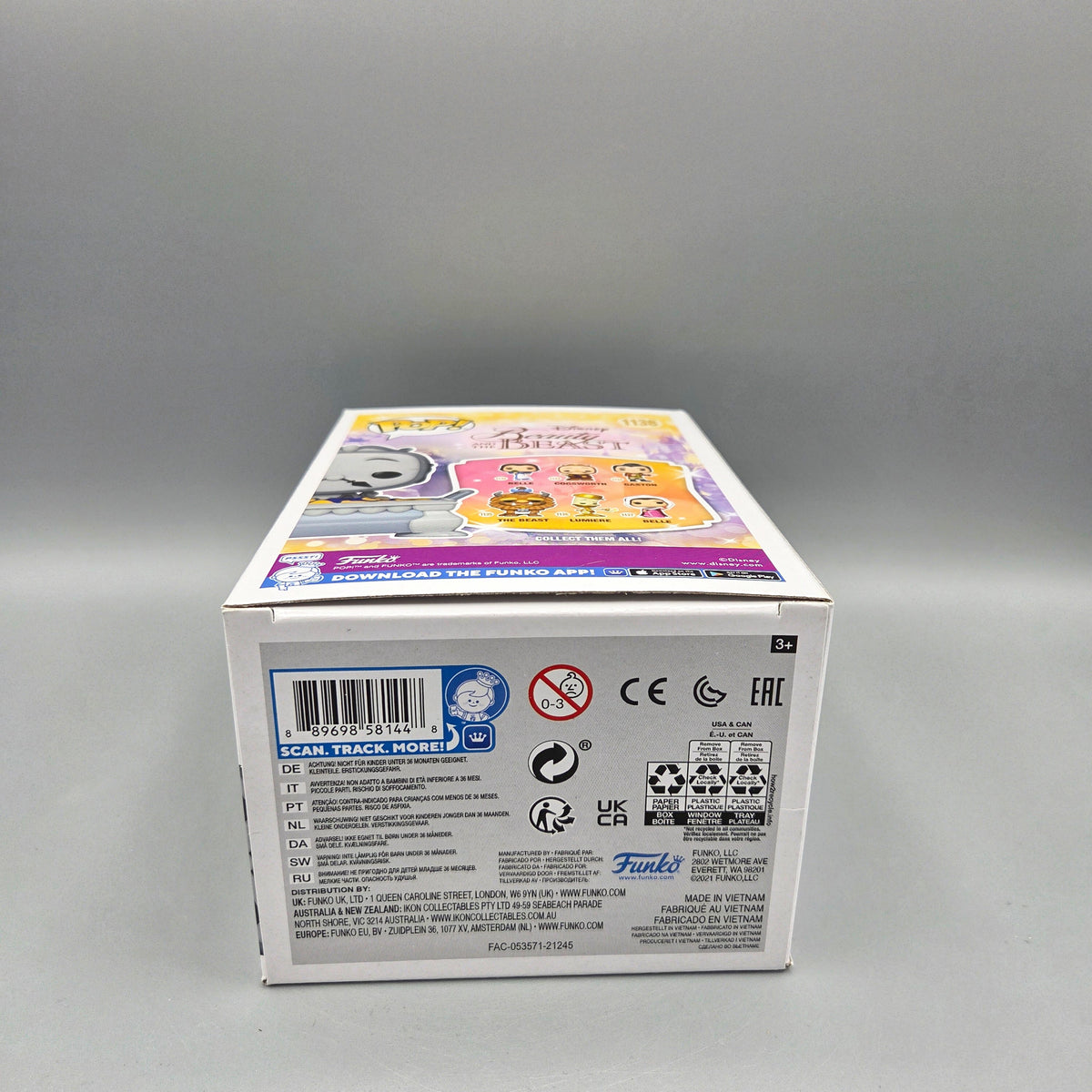 Funko Pop! Die Schöne und das Biest #1138 Cogsworth Chase Disney Exclusive