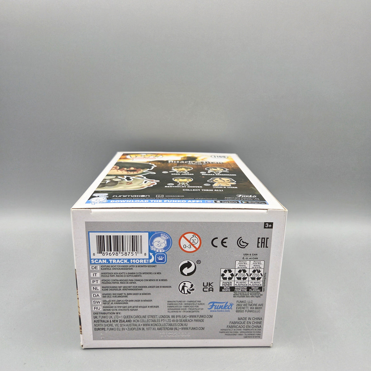 Funko Pop! Attack on Titan #1169 Battle Levi Special Edition Animation Vinylfigur