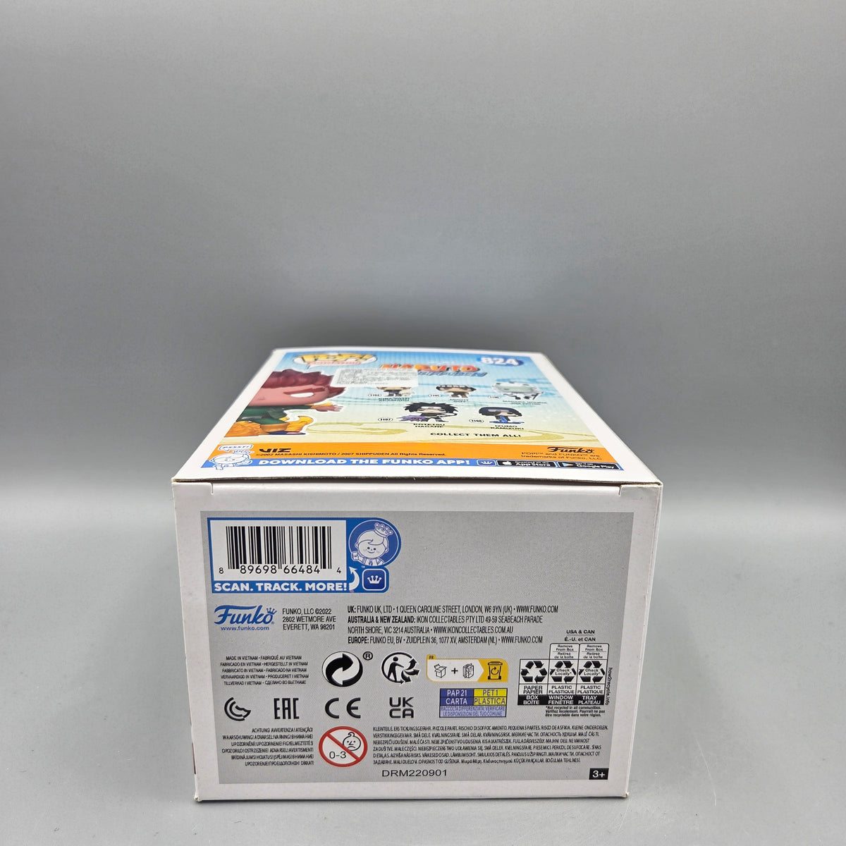 Funko Pop! Naruto Shippuden #824 Might Guy (Eight inner Gates) Special Edition Animation Glows in the Dark