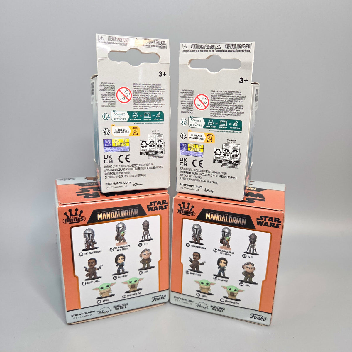 Funko Pop! Star Wars Bundle Kuiil, Grogu, Thrawn und Morgan Minis & Pocket Keychain
