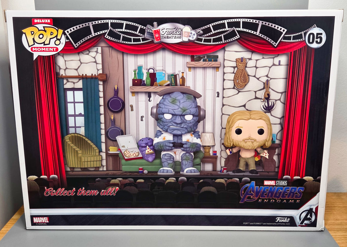 Funko Pop! Marvel - Avengers: Endgame #05 Miek / Korg / Thor in Thor's House Moment Deluxe