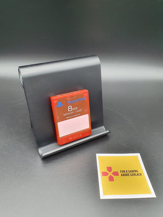 Sony Playstation 2 Memory Card 8 MB SCPH-10020 PS2 rot transparent