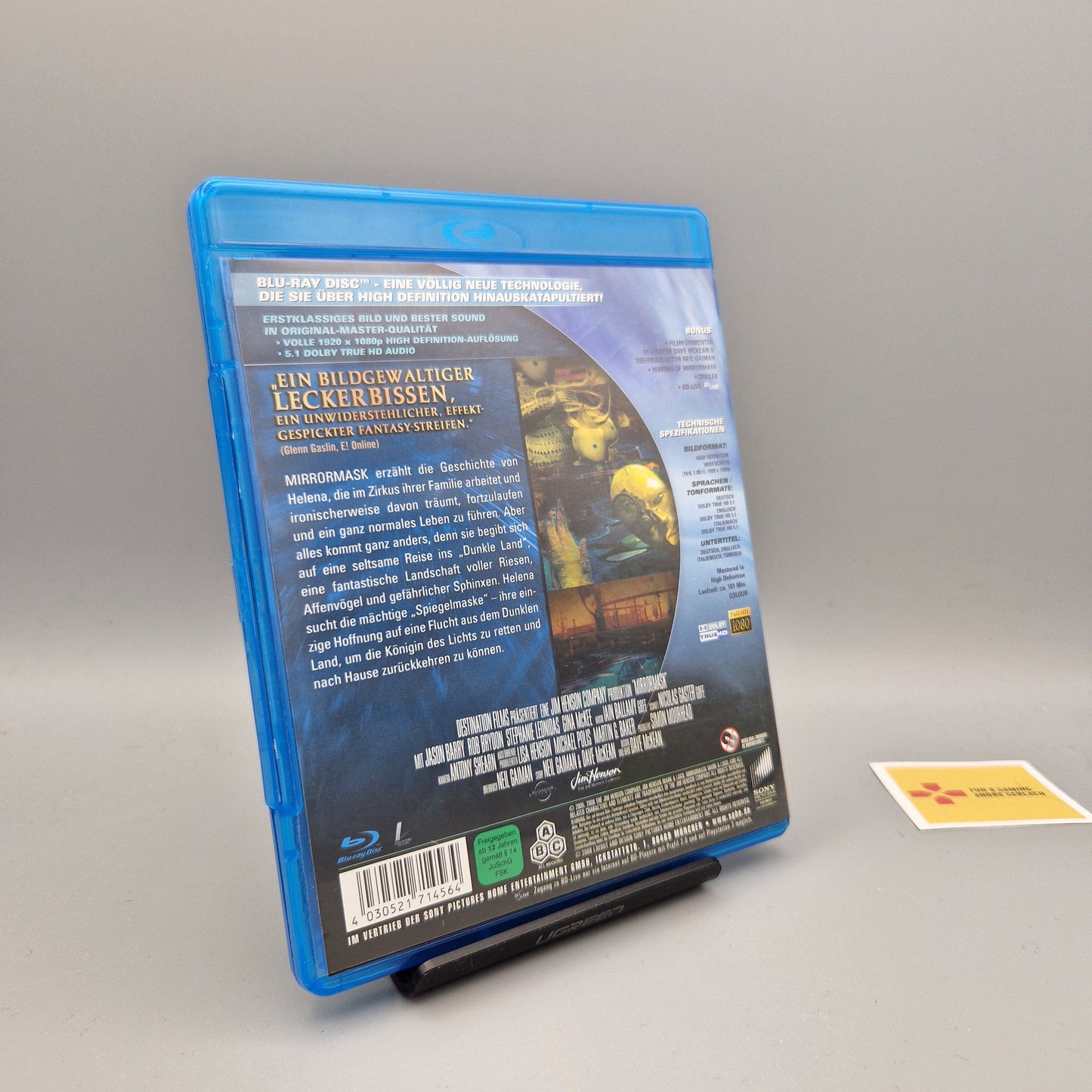 Blu-Ray Film: Mirrormask		Jason Barry  Zustand: Sehr Gut
