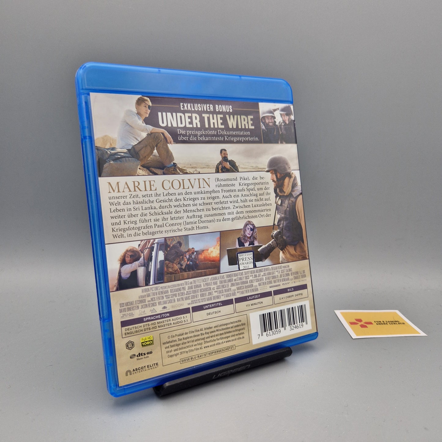 Blu-Ray Film: A Private War		mit Rosamunde Pike	Zustand:	Sehr Gut