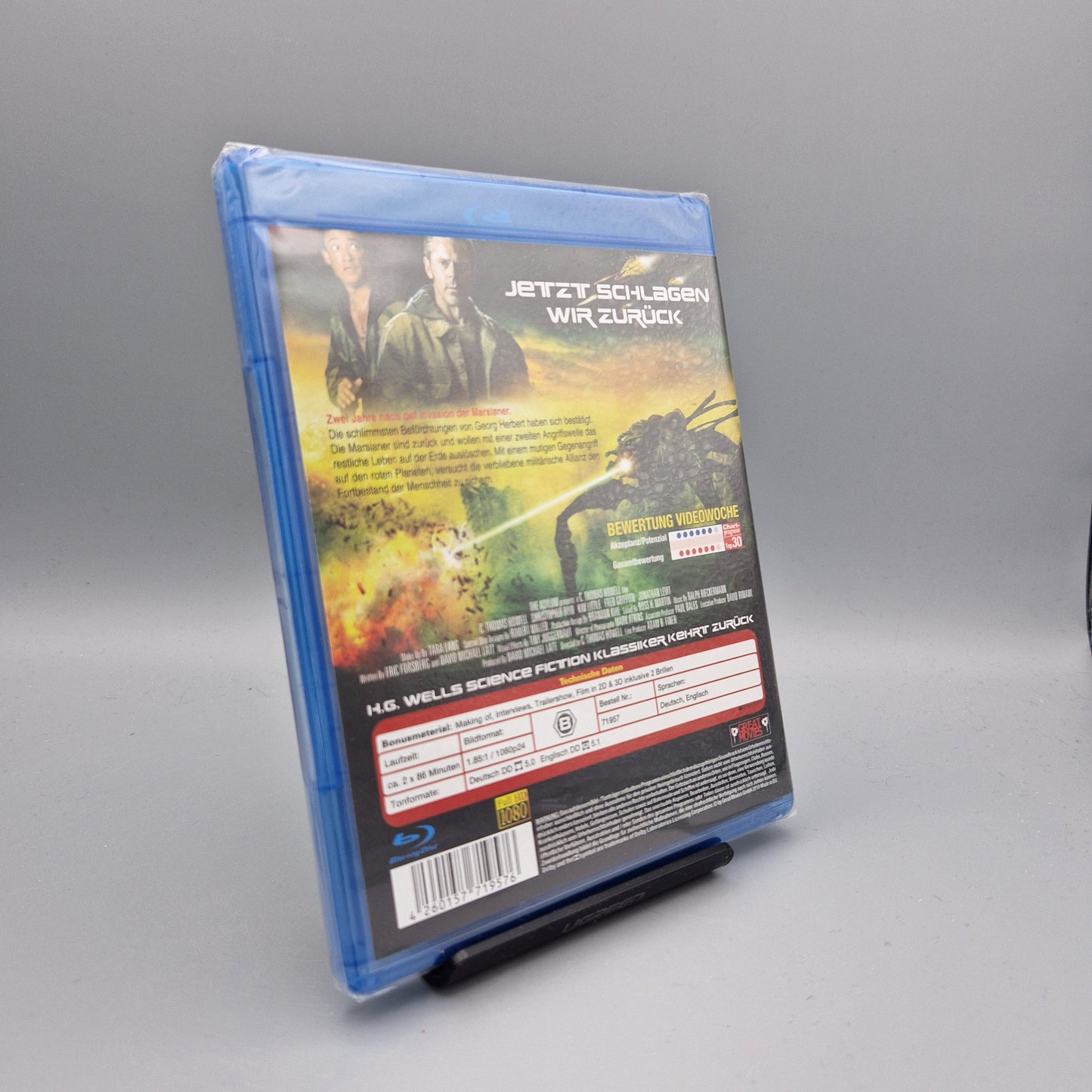 Blu-Ray Film: Krieg der Welten 2 3D + 2D Zustand: Neu