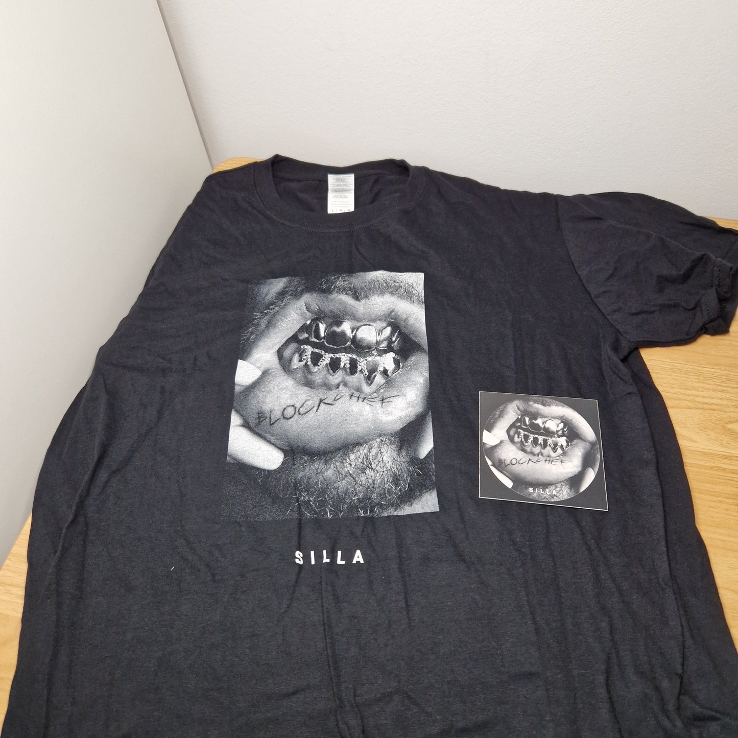 Silla - Blockchef T-Shirt Gr. L ungetragen und Blockchef-Sticker